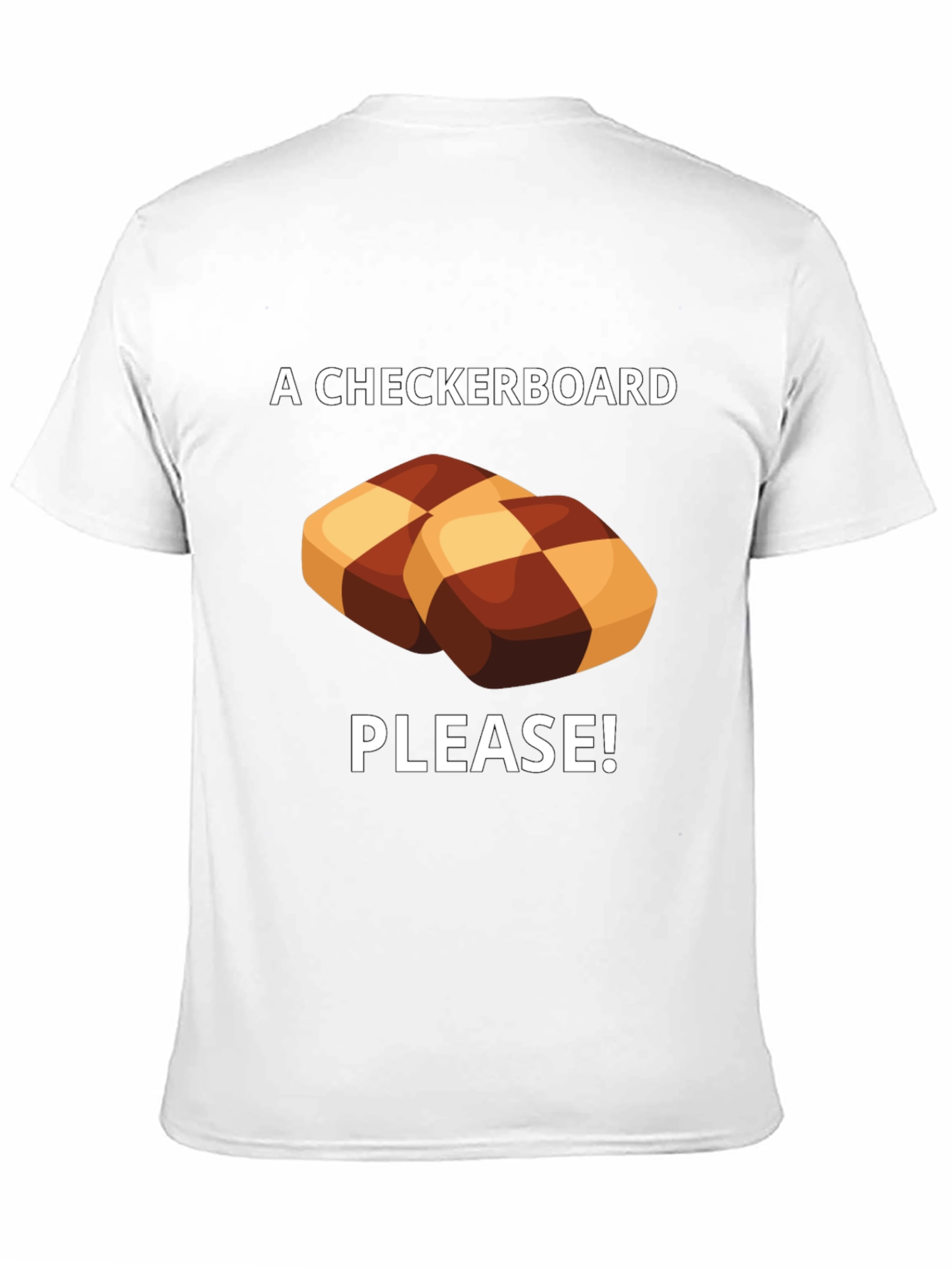 Checkerboard Cookie Please! Graphic Tee