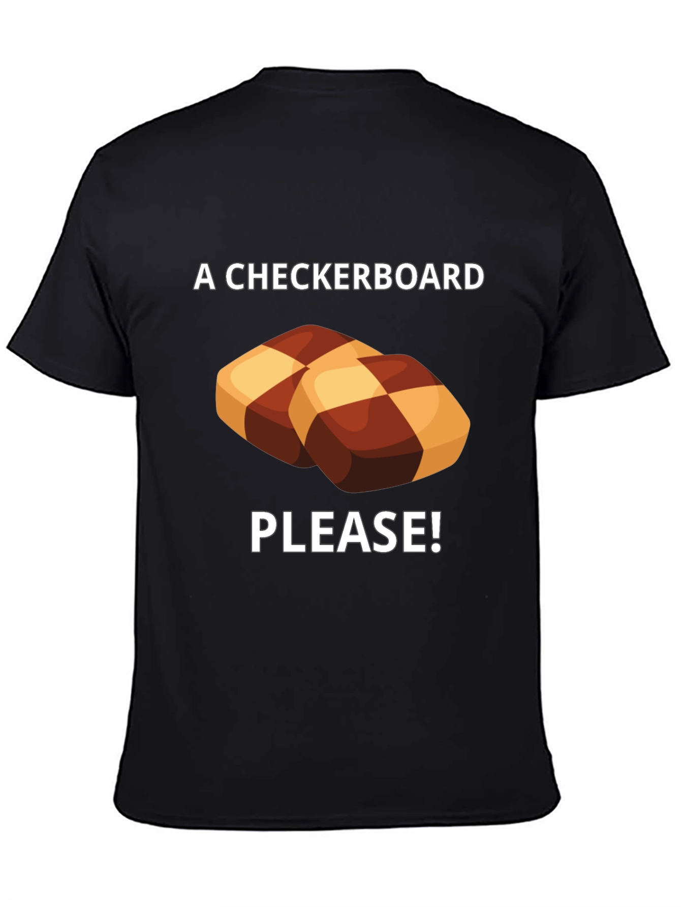 Checkerboard Cookie Please! Graphic Tee