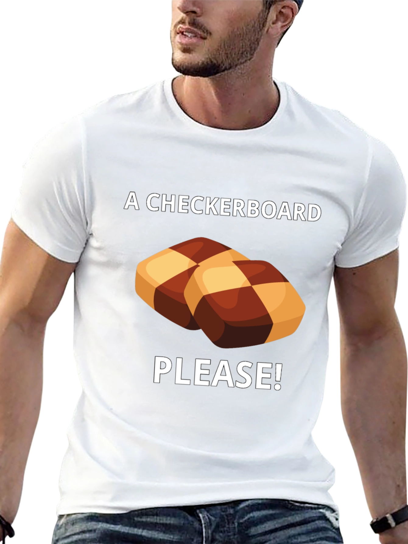 Checkerboard Cookie Please! Graphic Tee
