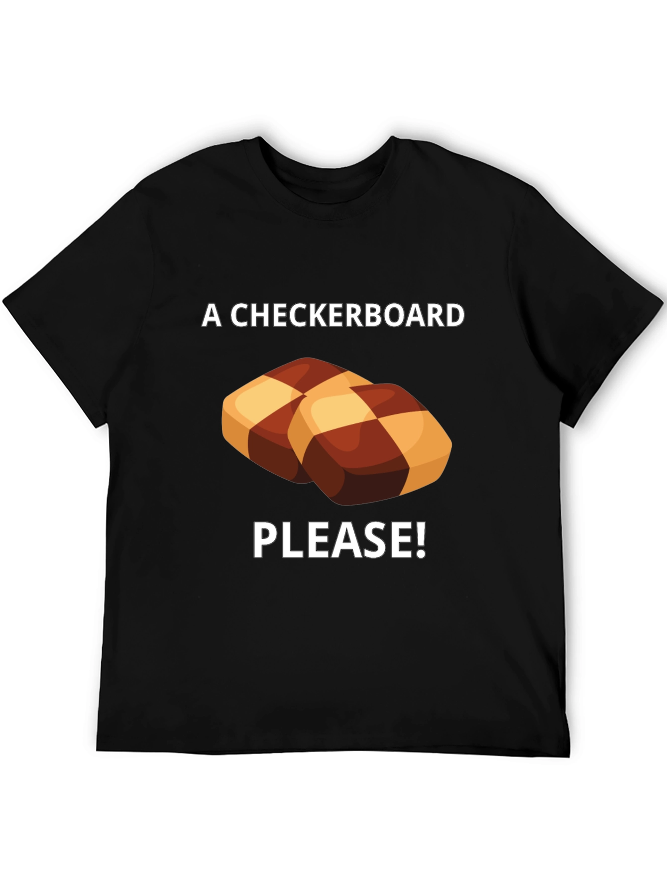 Checkerboard Cookie Please! Graphic Tee