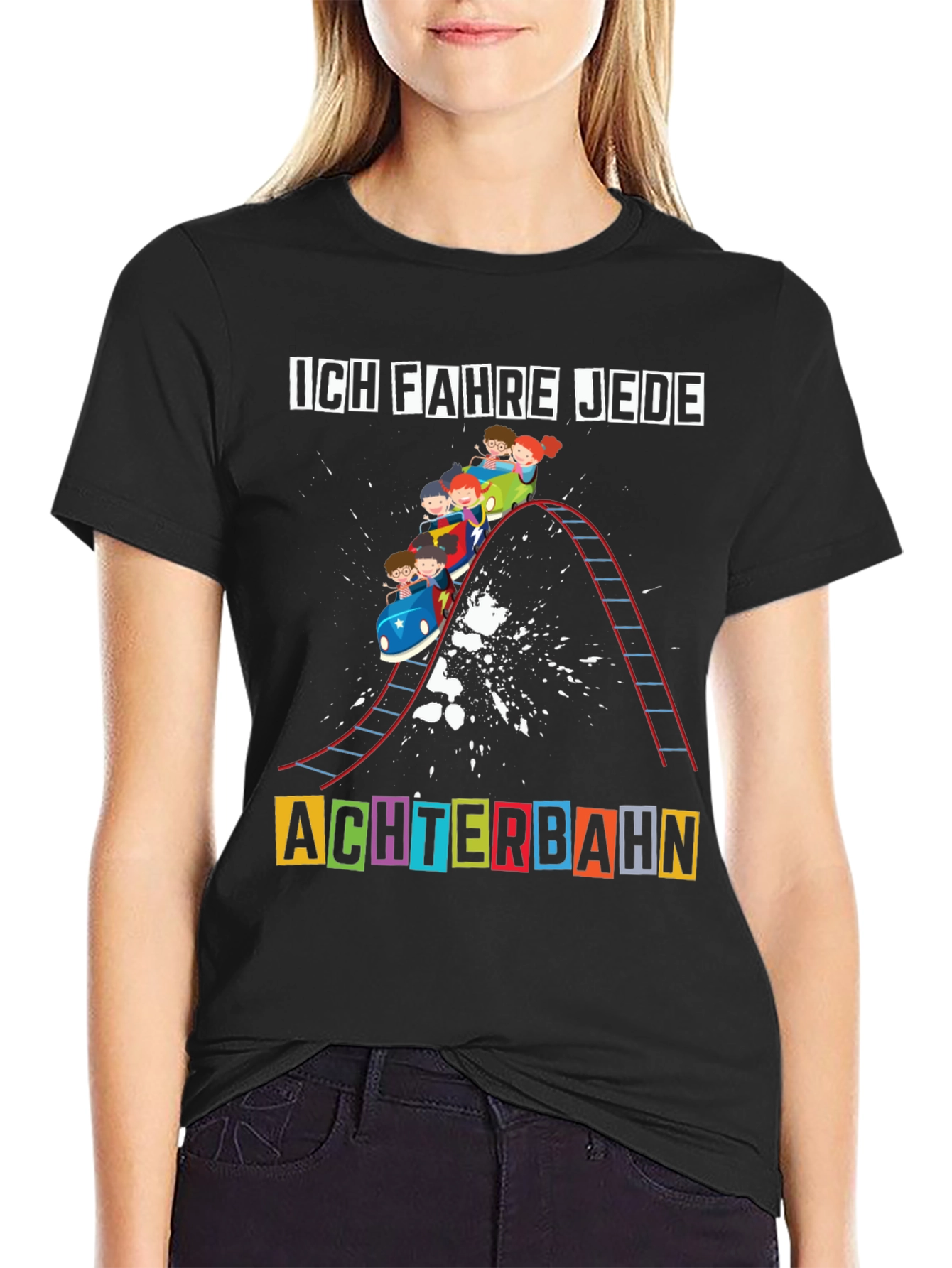 Ich Fahre Jede Achterbahn Rollercoaster Tee