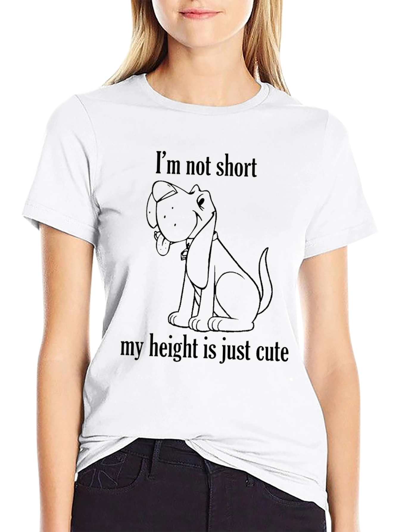 Cute Dog T-Shirt: Im Not Short