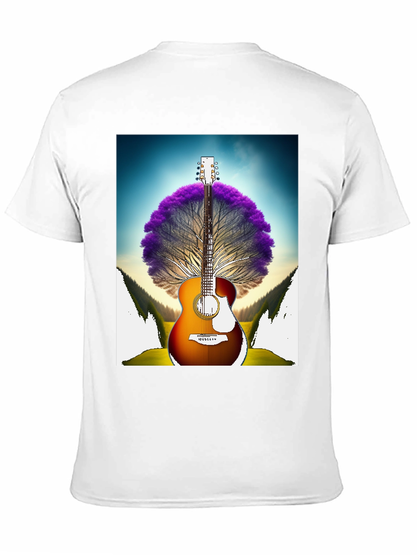 Guitar Tree Graphic Tee - Music Lover Shirt