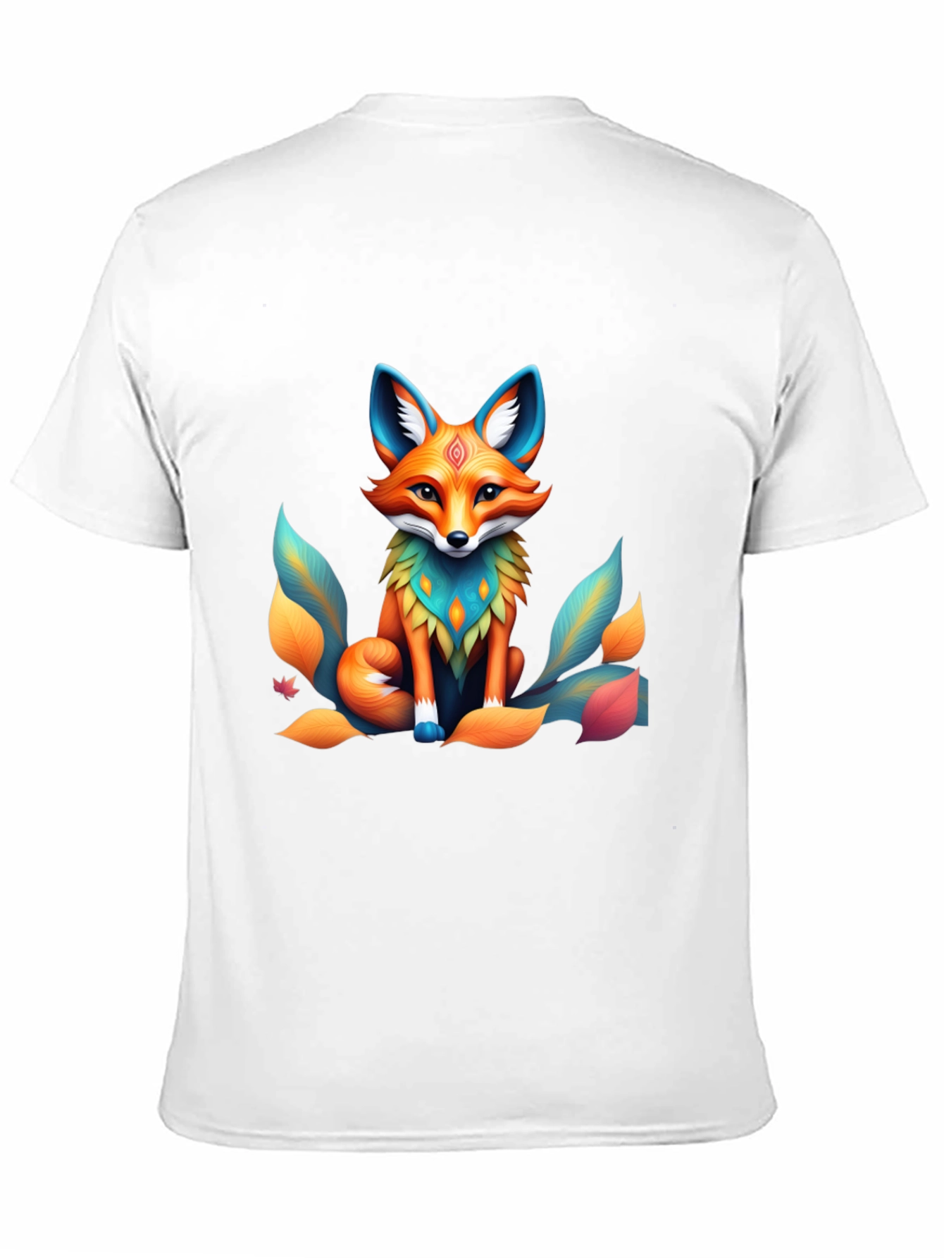Fox Graphic Tee - Artistic Animal Design