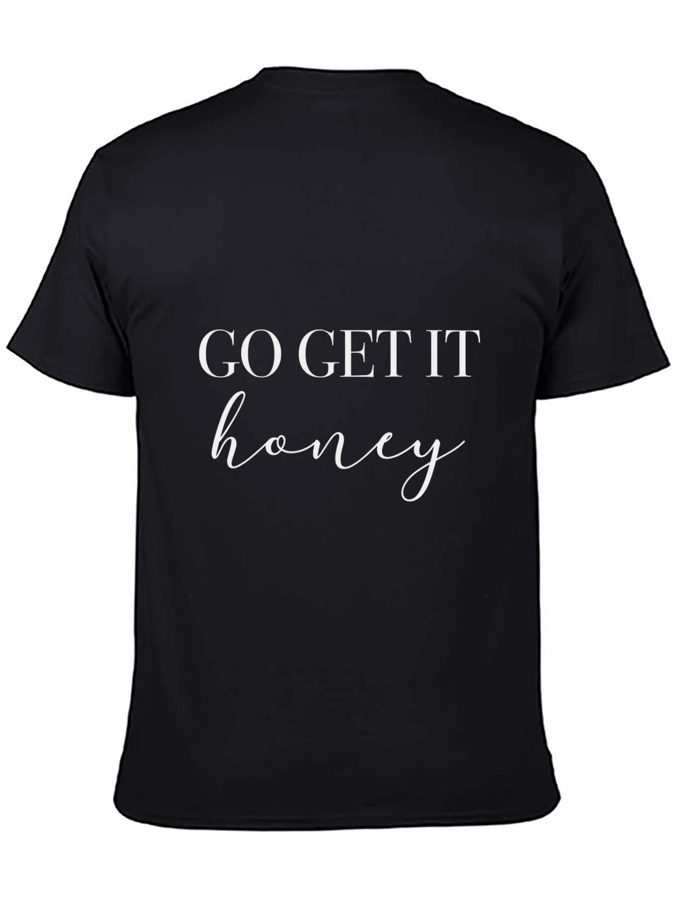 Go Get It Honey Graphic Tee - Black