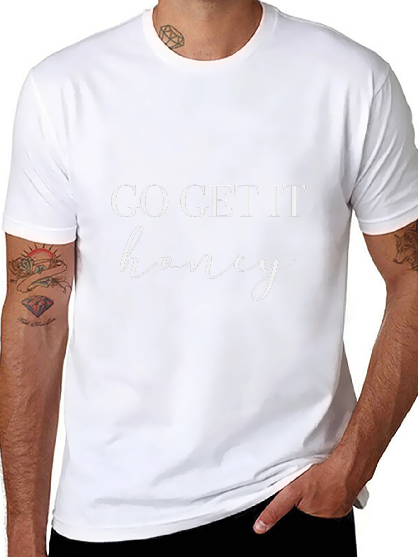 Go Get It Honey Graphic Tee - Black