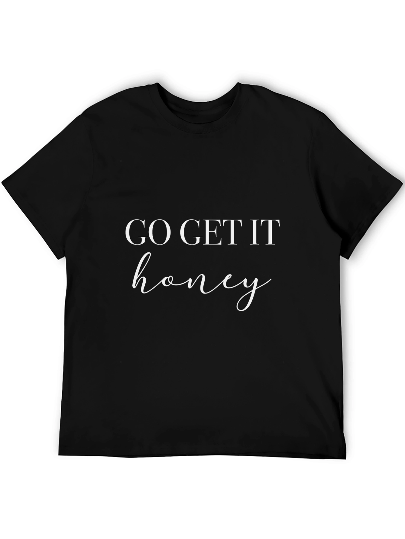 Go Get It Honey Graphic Tee - Black