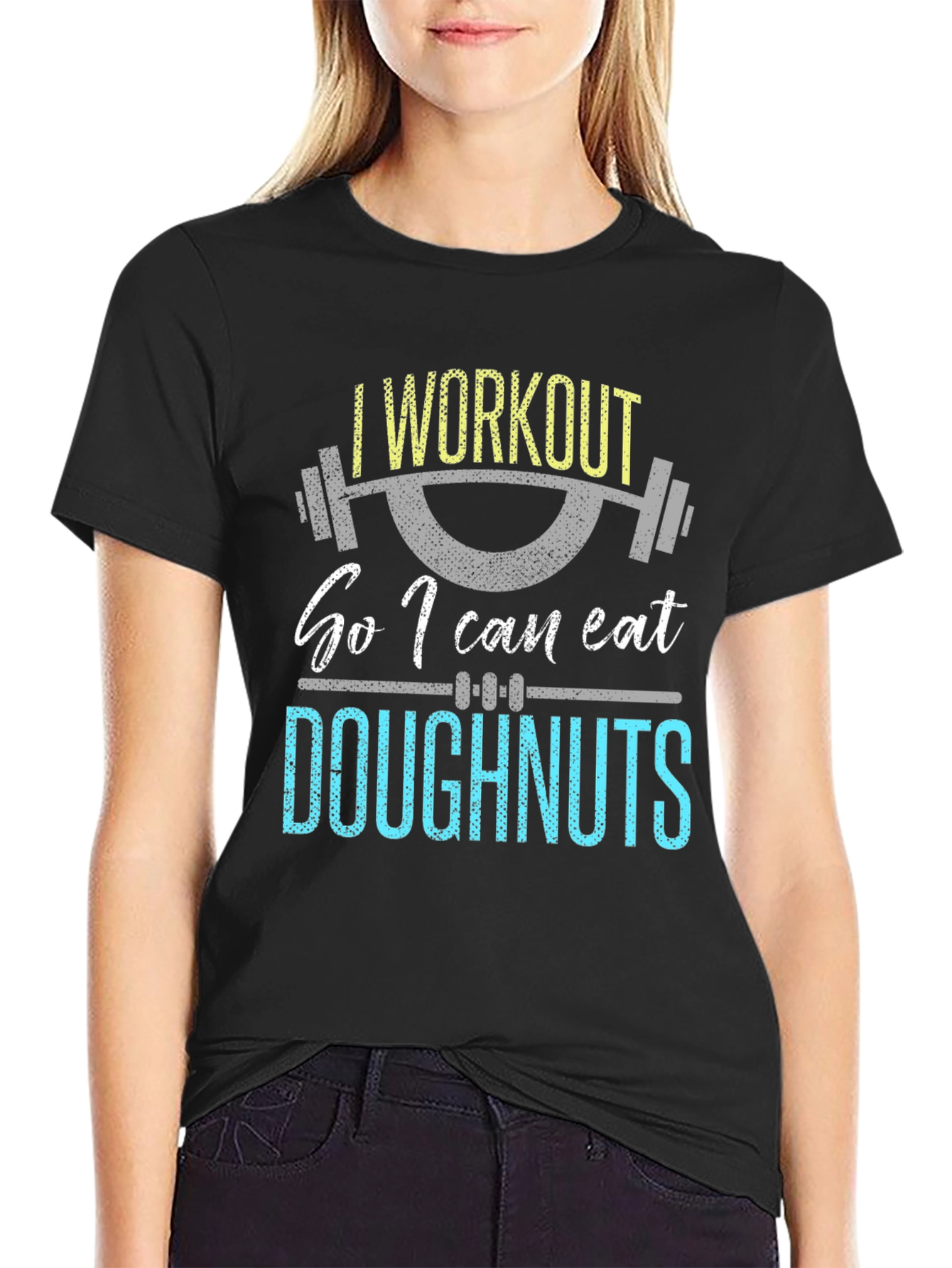 Workout Doughnuts Graphic T-Shirt | Funny Gym Tee