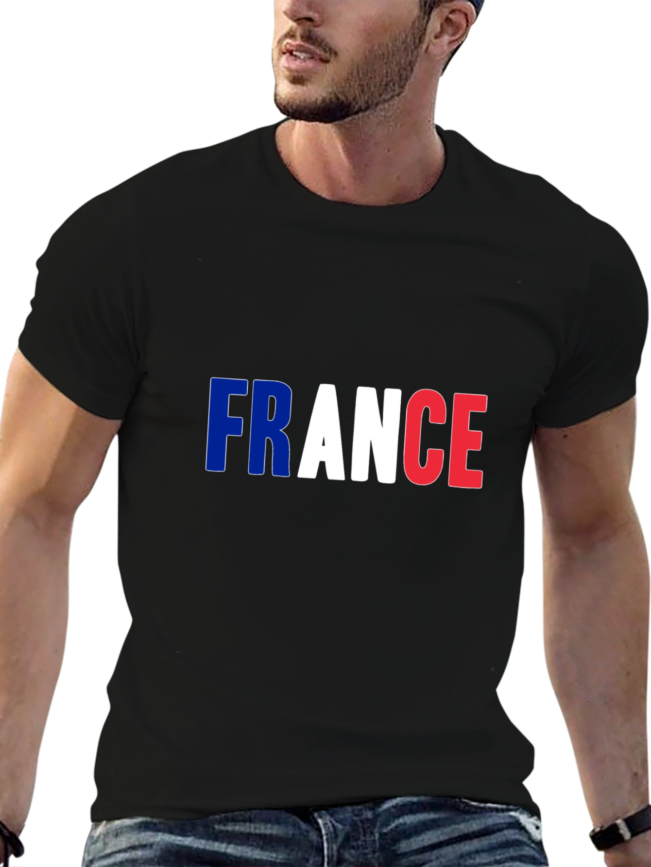 France Flag T-Shirt - Patriotic Design