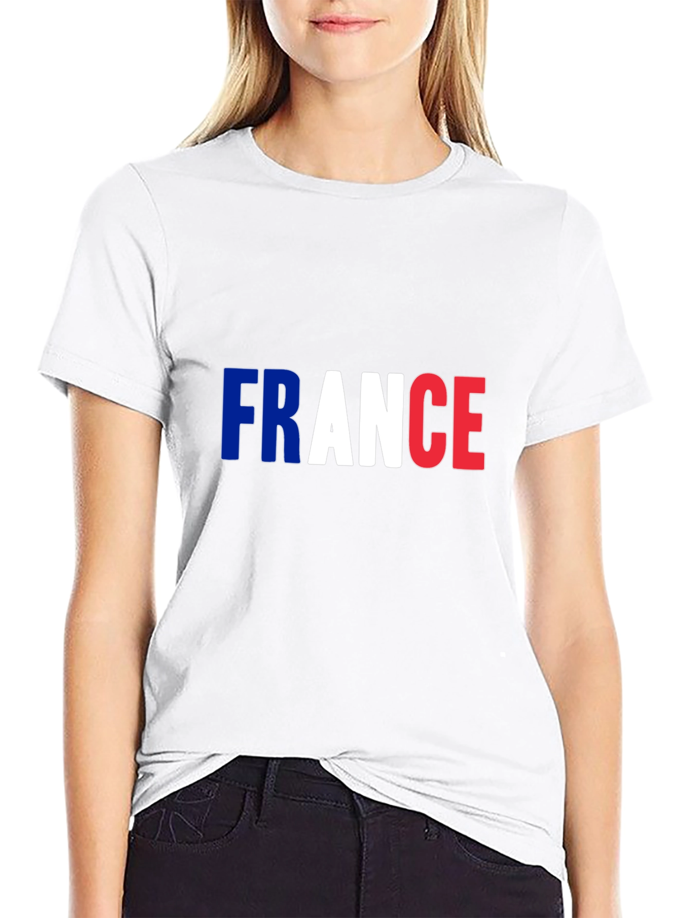 France Flag T-Shirt - Patriotic Design