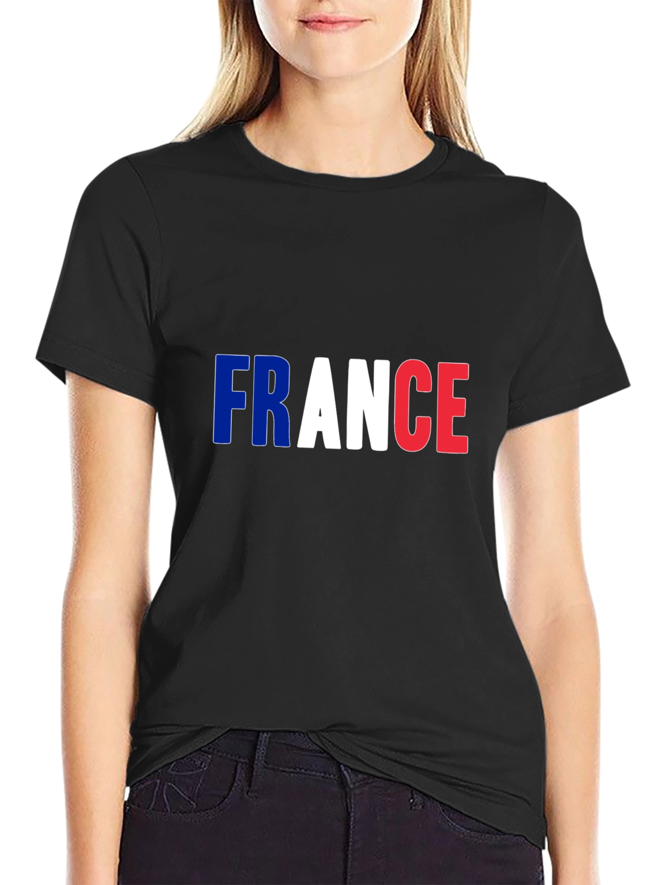 France Flag T-Shirt - Patriotic Design