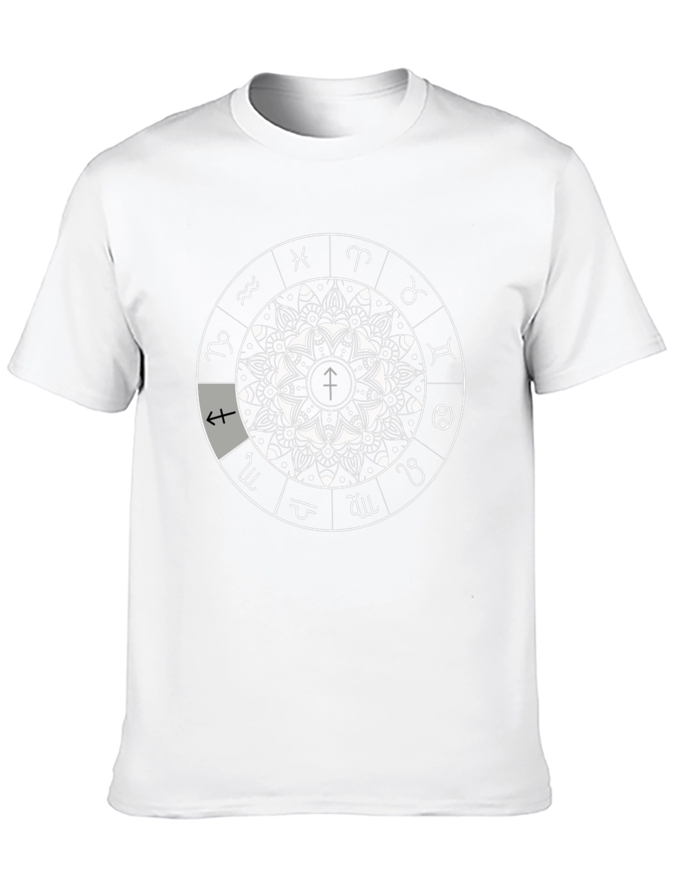 Zodiac Mandala Graphic Tee - Astrology T-Shirt
