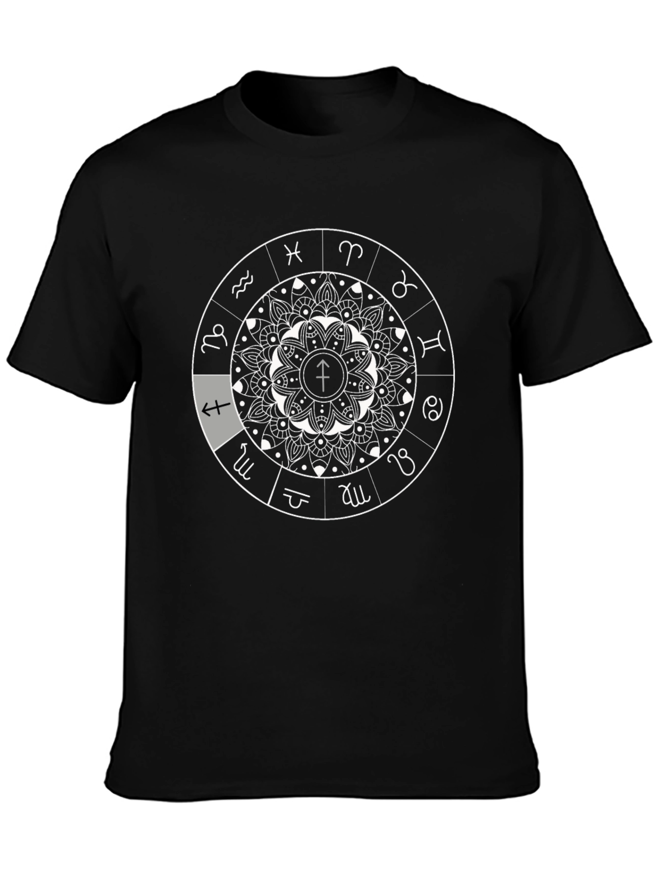 Zodiac Mandala Graphic Tee - Astrology T-Shirt
