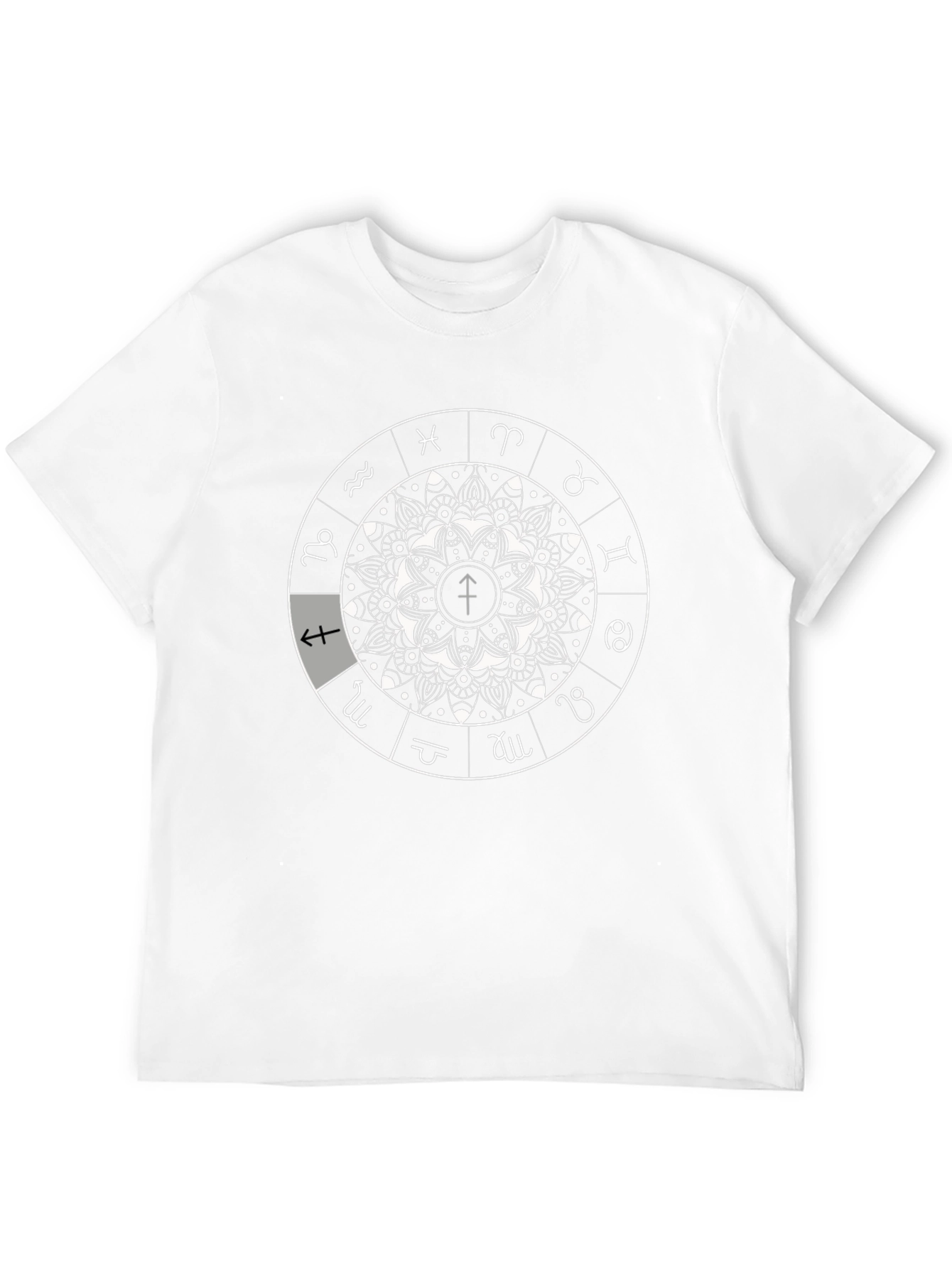 Zodiac Mandala Graphic Tee - Astrology T-Shirt