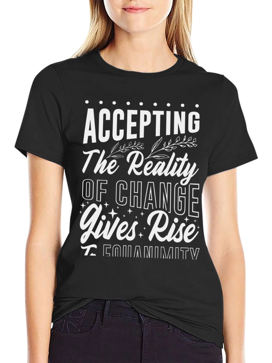 Accepting Change Graphic Tee - Unisex Black T-Shirt