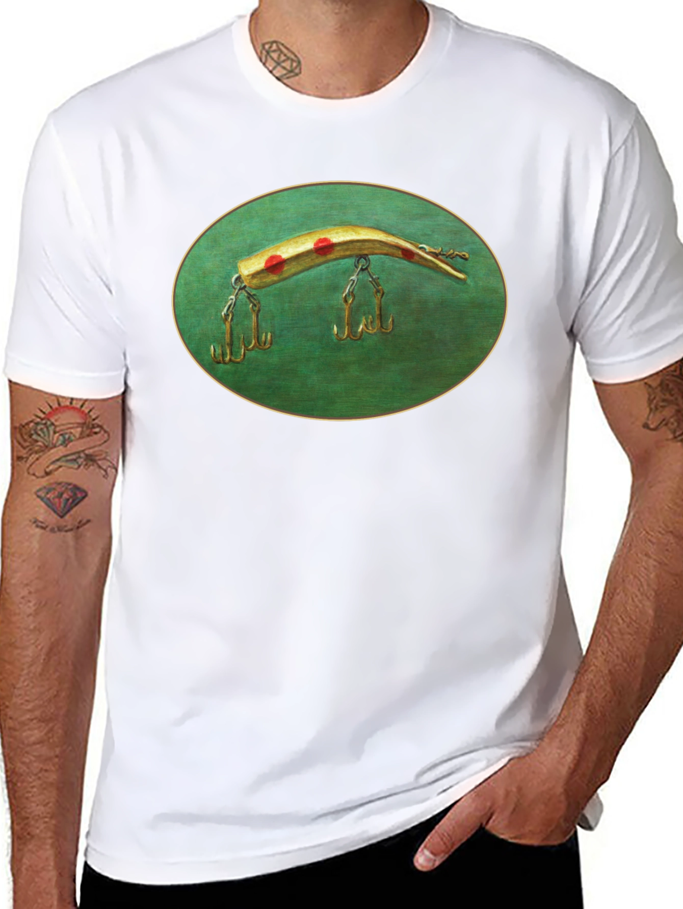 Fishing Lure Graphic Tee - Classic Angler Shirt