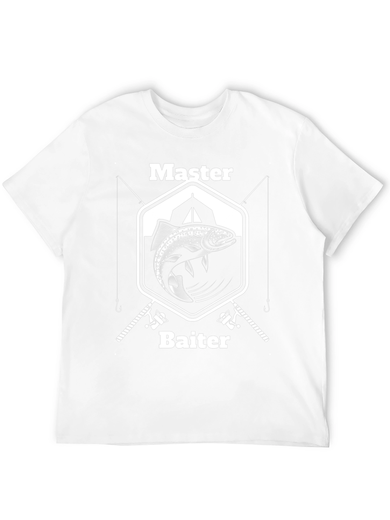 Master Baiter T-Shirt Fishing Humor Graphic Tee