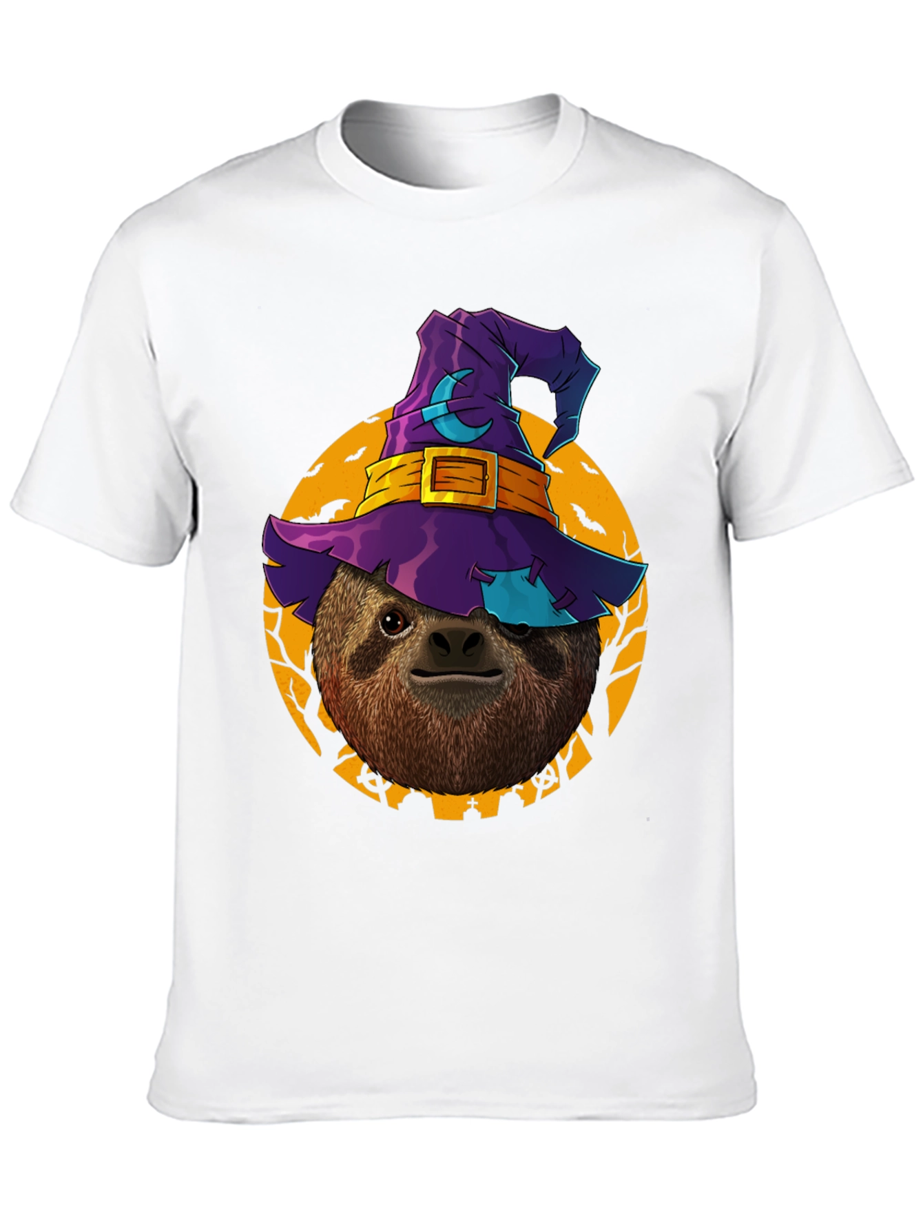 Halloween Sloth Witch T-Shirt - Spooky & Fun