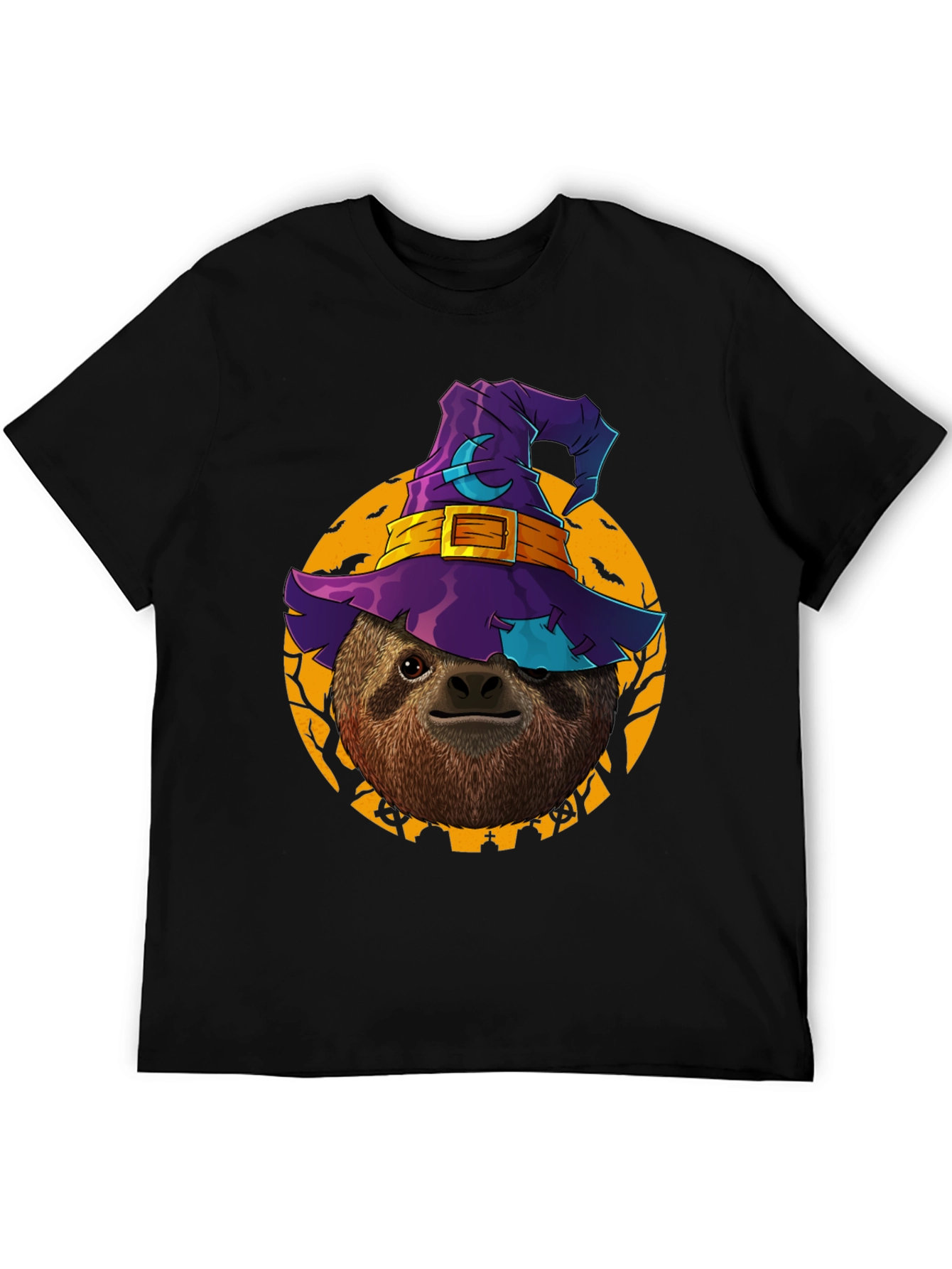 Halloween Sloth Witch T-Shirt - Spooky & Fun