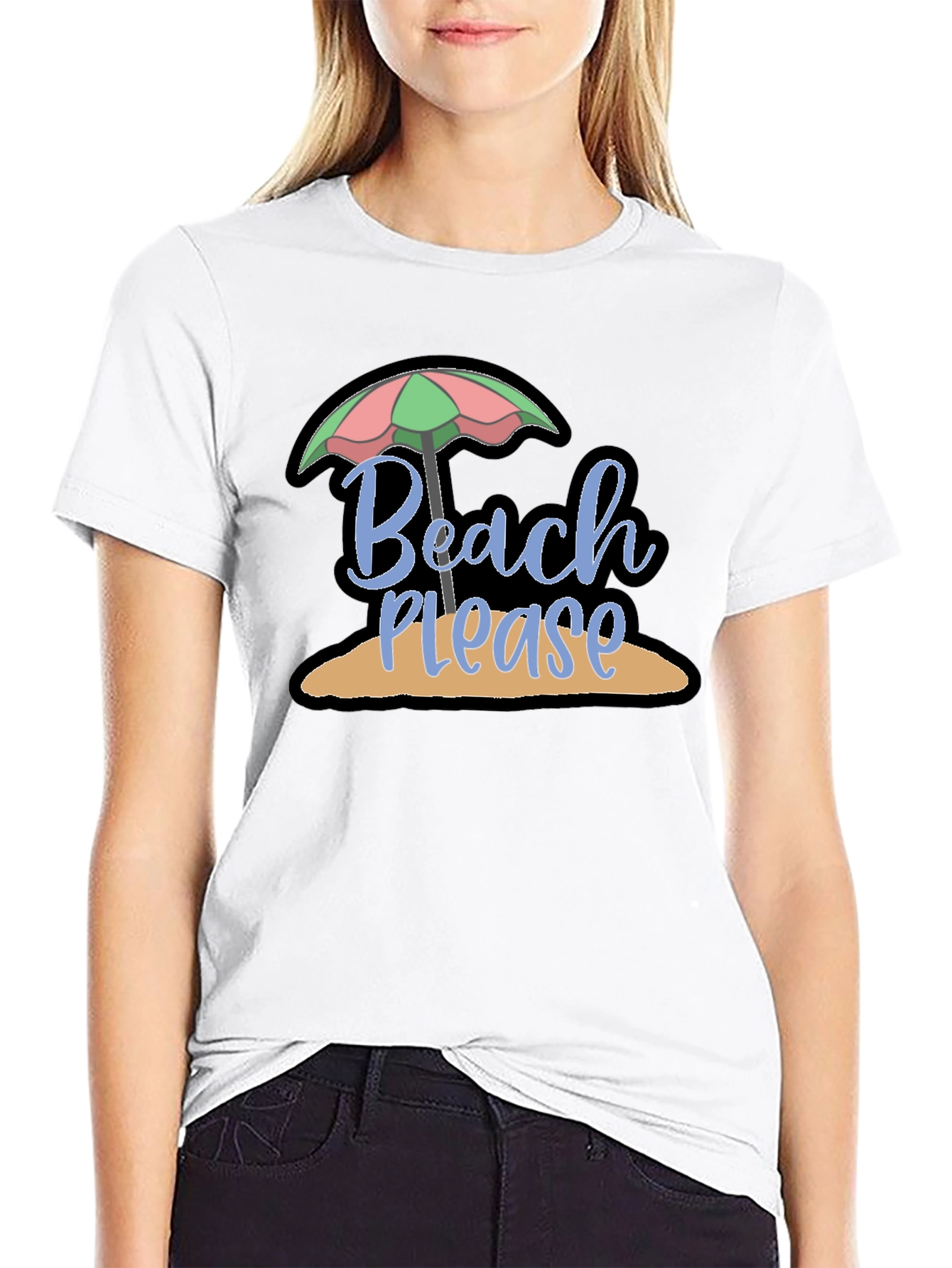 Beach Please Graphic T-Shirt - Summer Vacation Ready