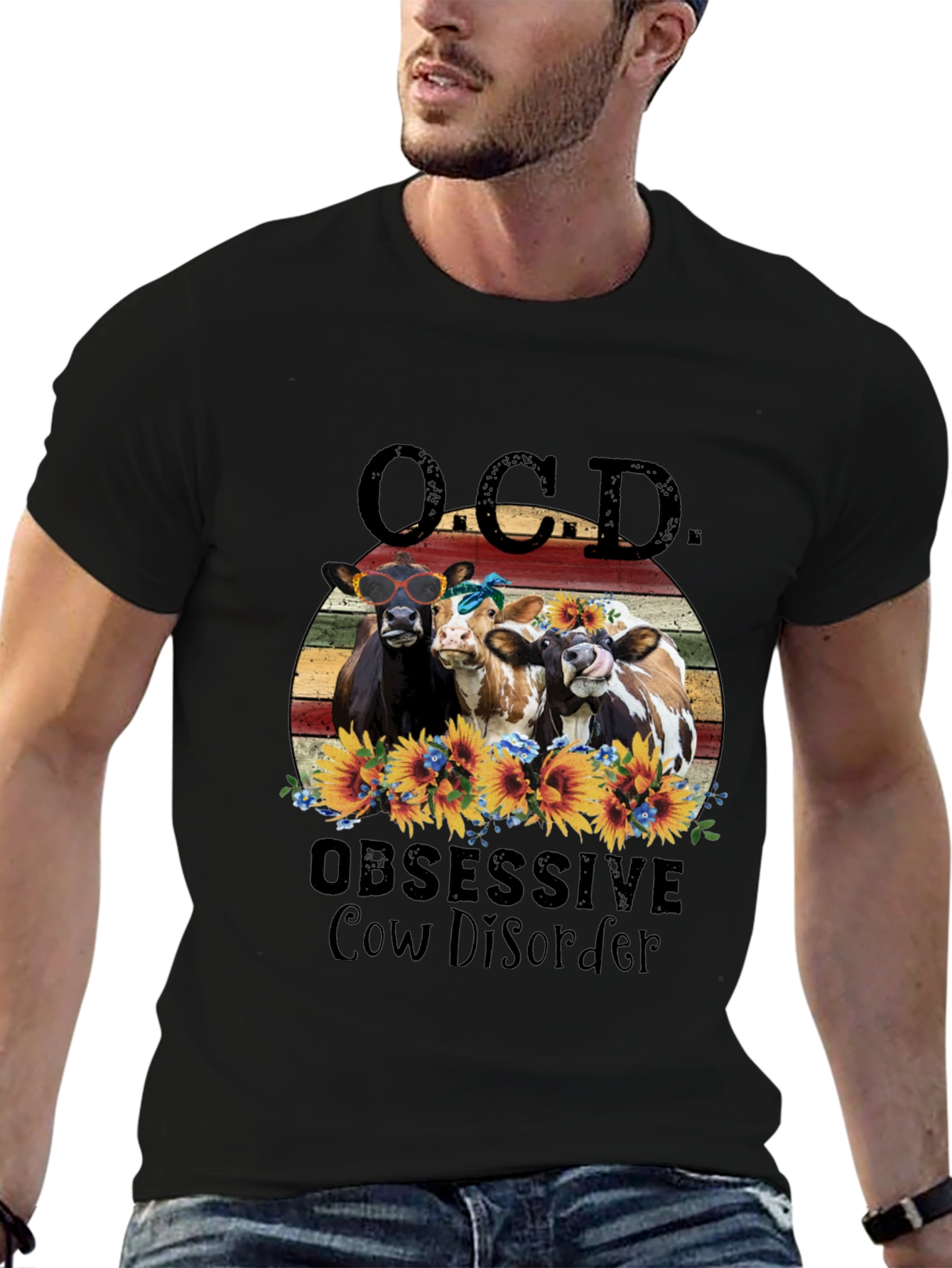 OCD Obsessive Cow Disorder T-Shirt