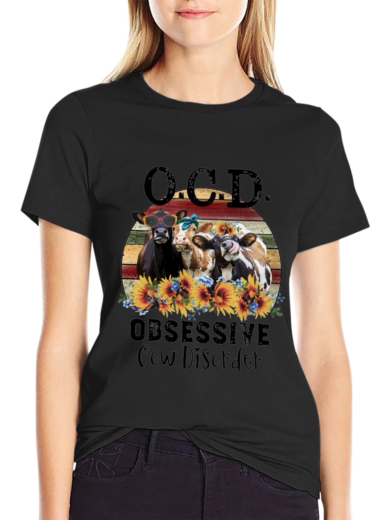 OCD Obsessive Cow Disorder T-Shirt