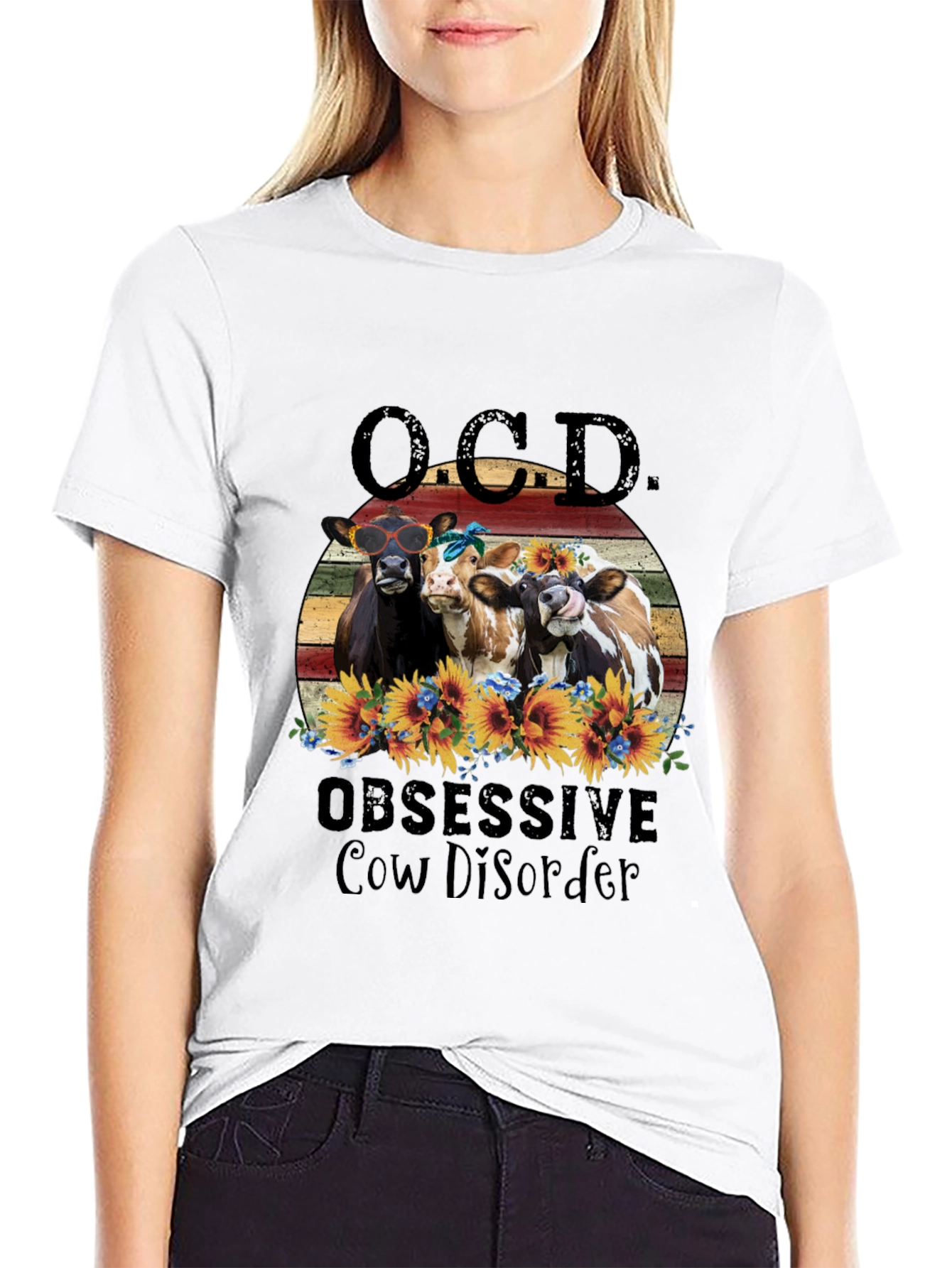 OCD Obsessive Cow Disorder T-Shirt