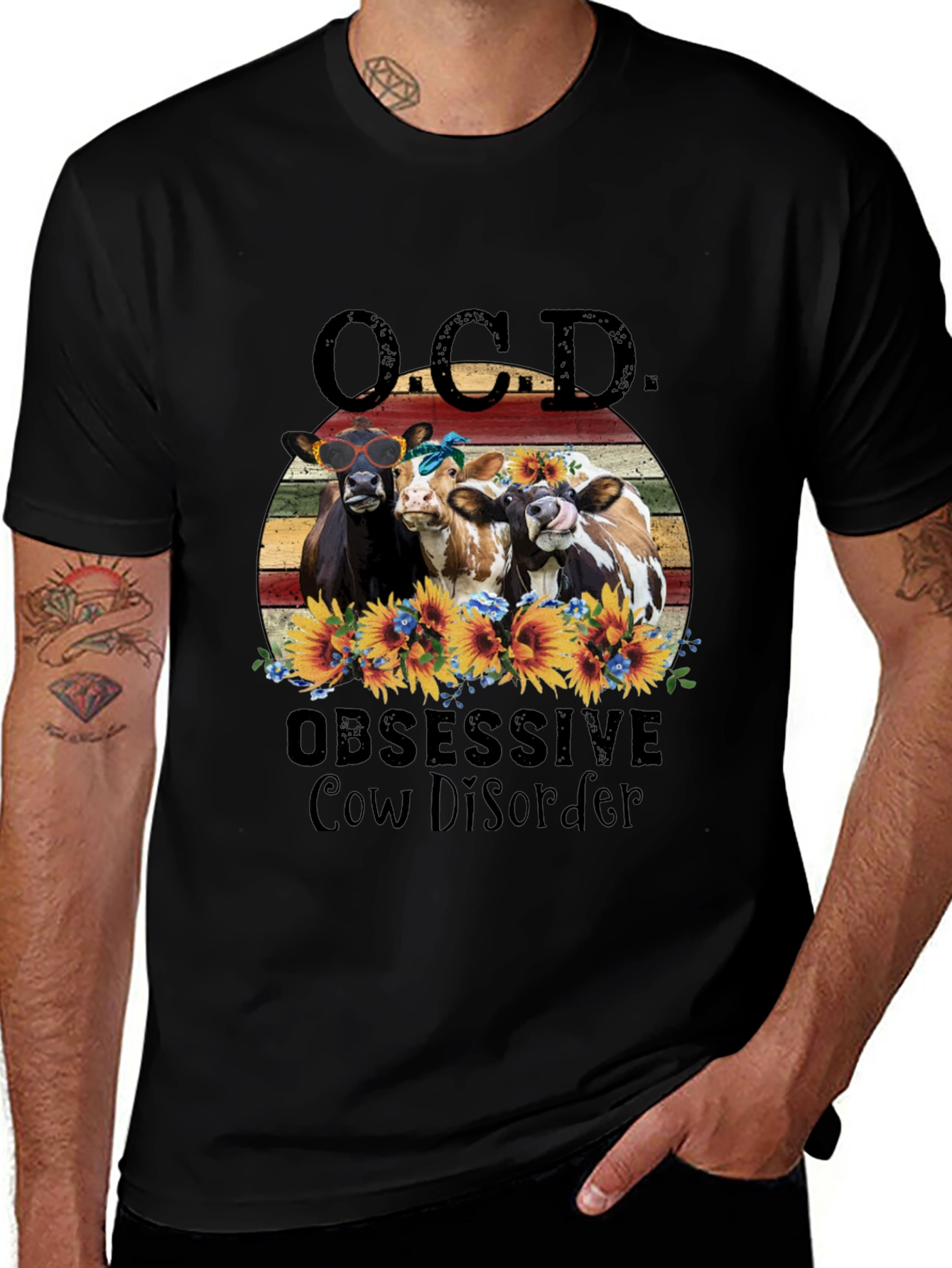 OCD Obsessive Cow Disorder T-Shirt