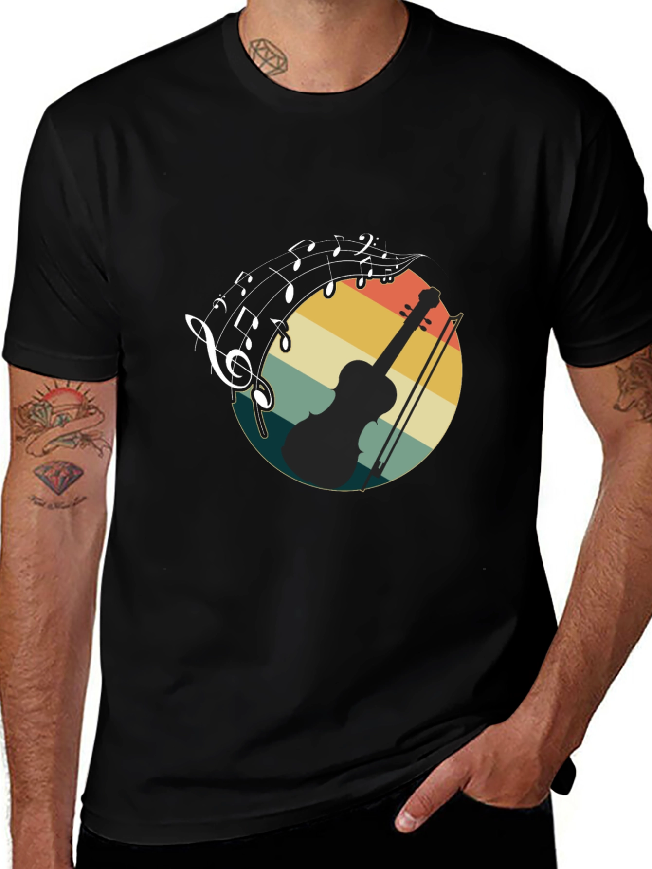 Musical Violin Graphic Tee