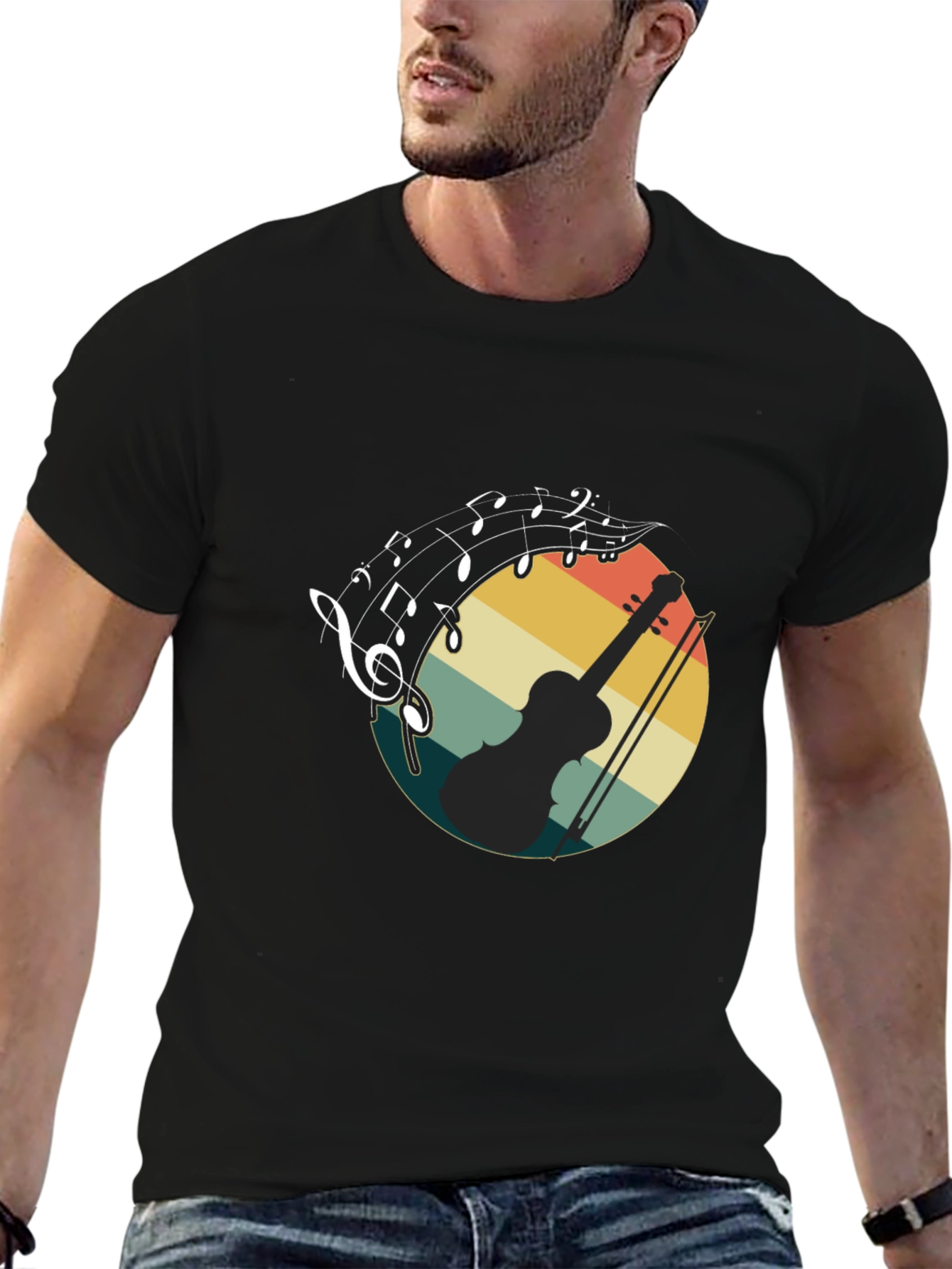 Musical Violin Graphic Tee