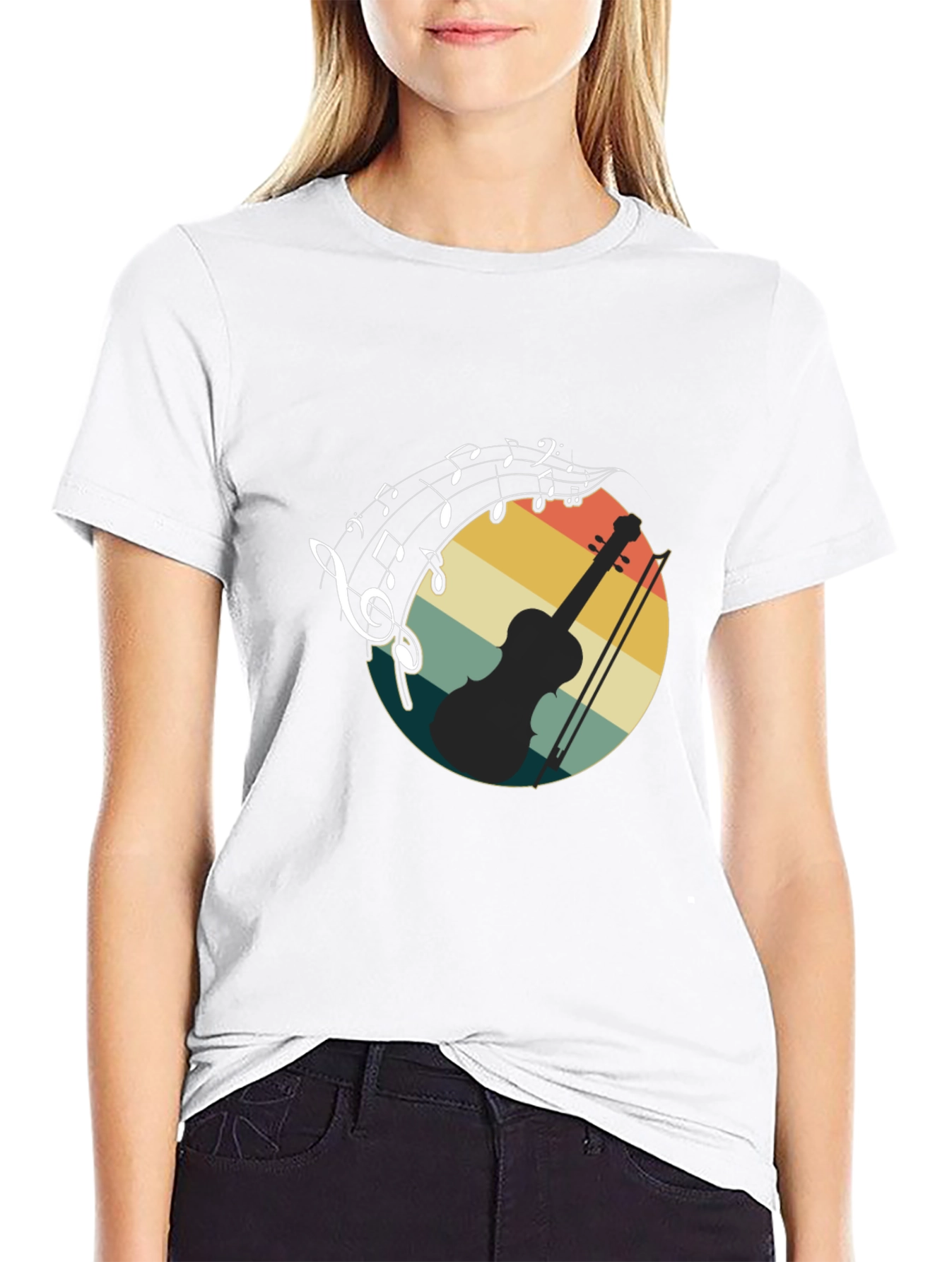 Musical Violin Graphic Tee