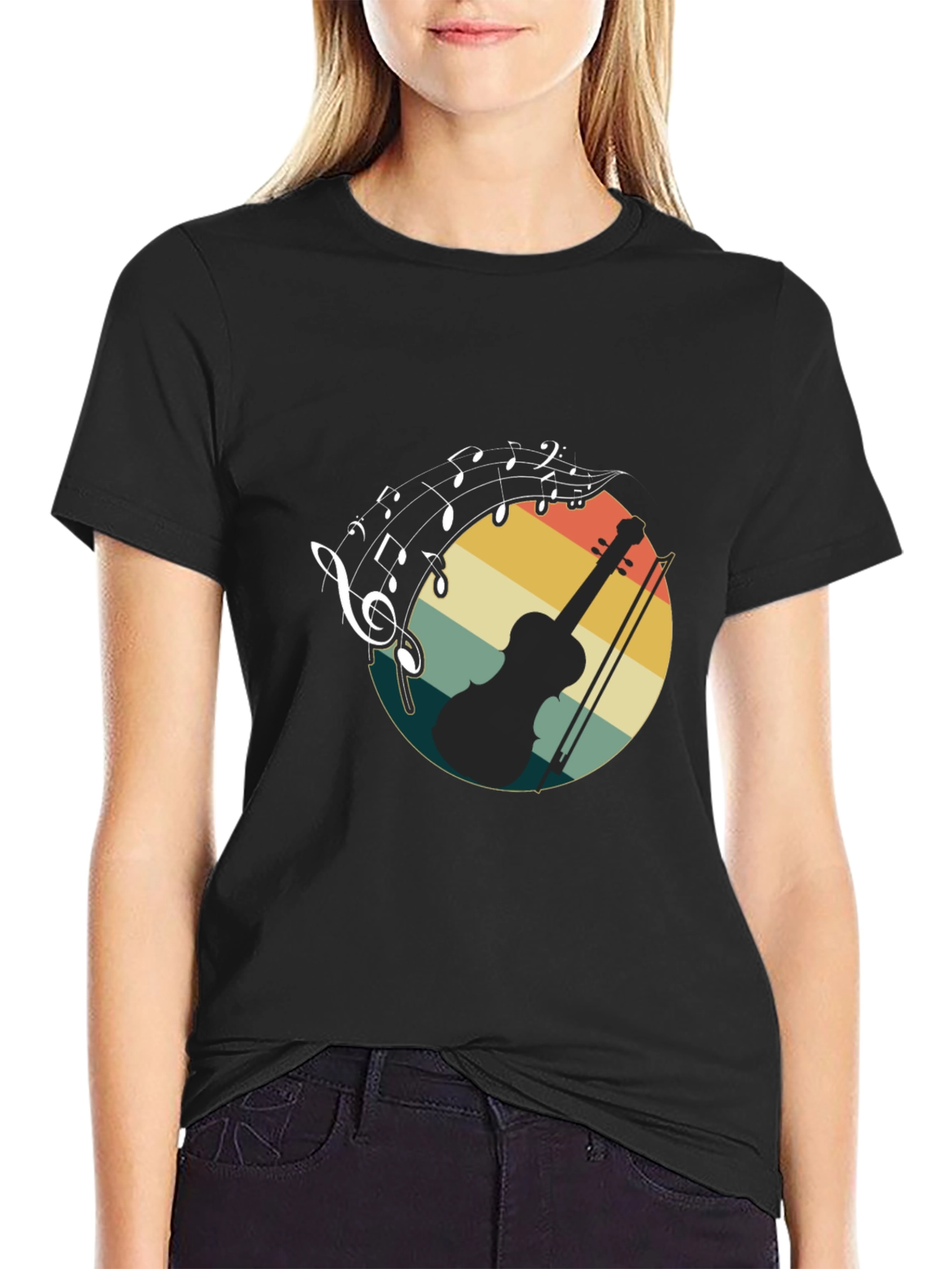 Musical Violin Graphic Tee