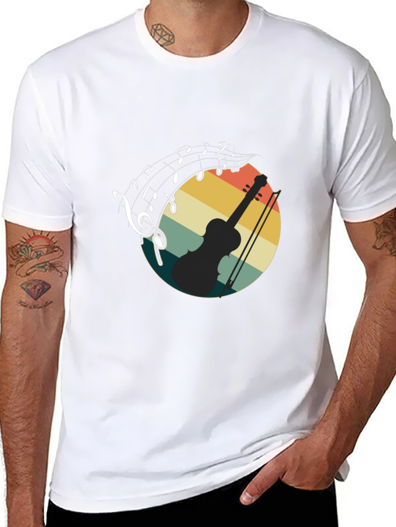 Musical Violin Graphic Tee