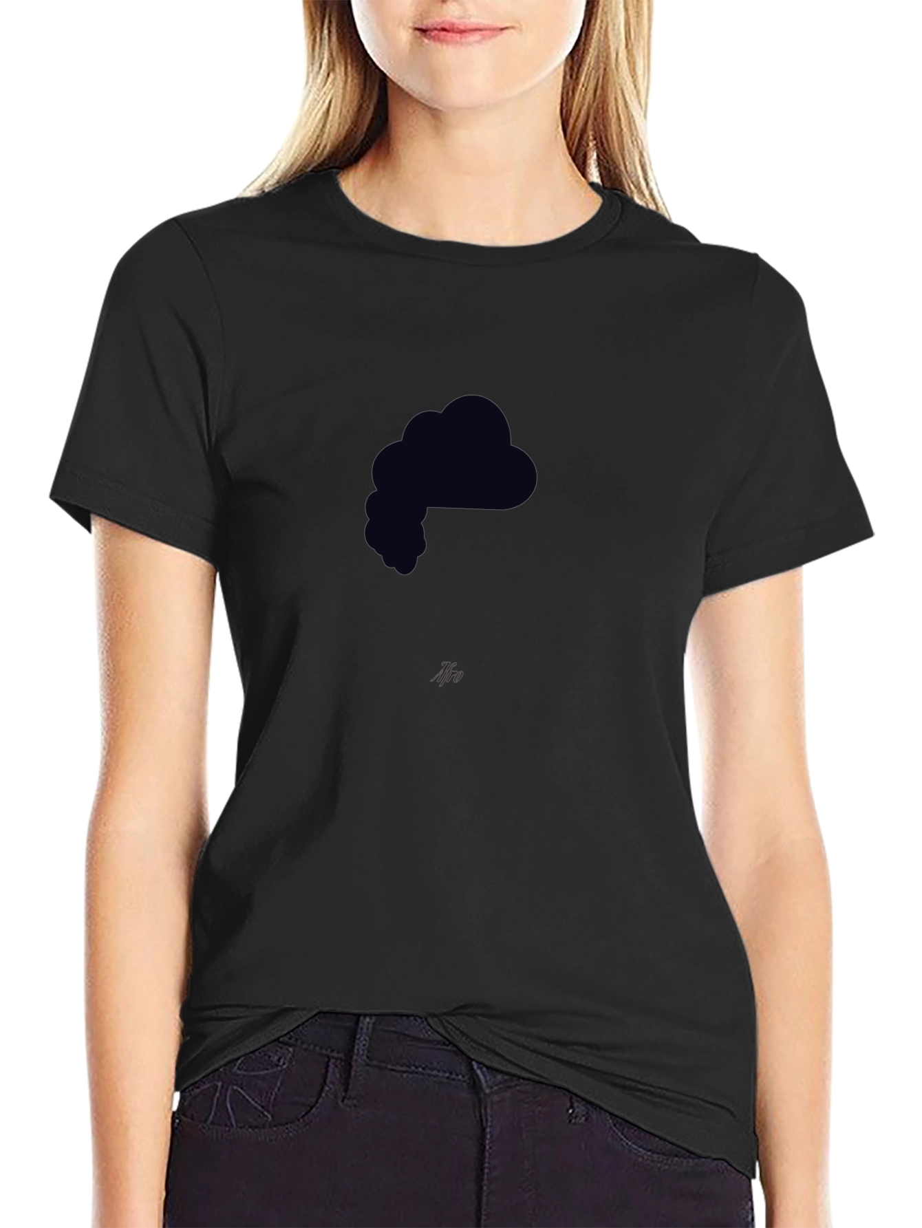 Black Graphic Tee - Minimalist Design