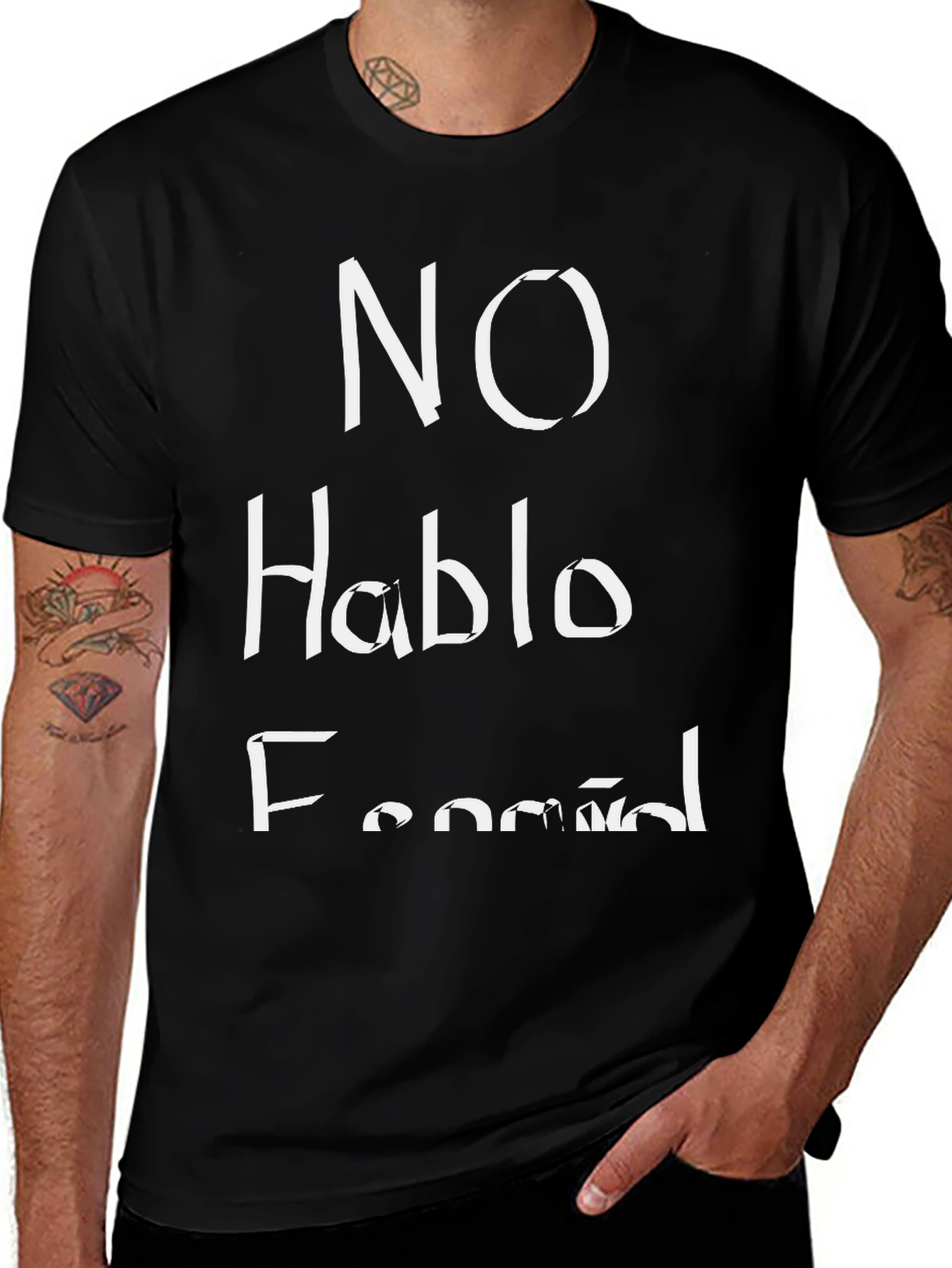 No Hablo Español Funny Graphic T-Shirt