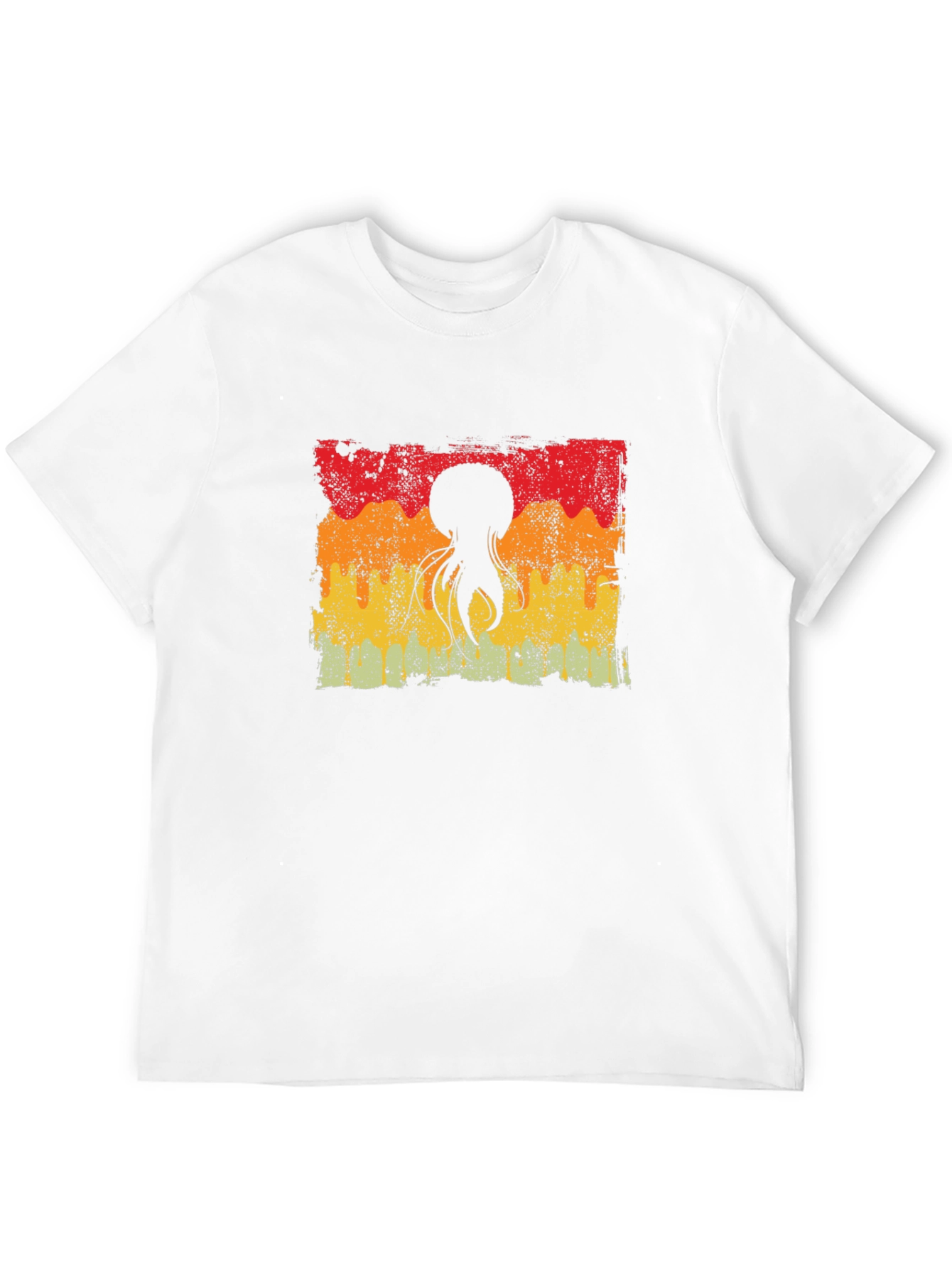 Retro Octopus Sunset Graphic Tee
