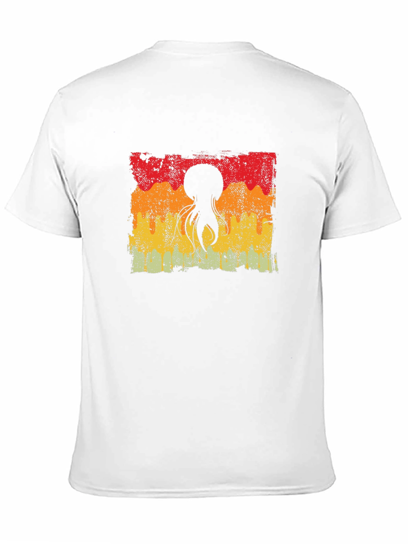 Retro Octopus Sunset Graphic Tee