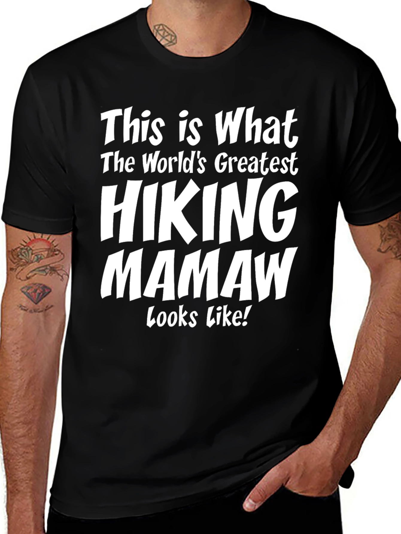 Hiking Mamaw T-Shirt - Worlds Greatest Hiker