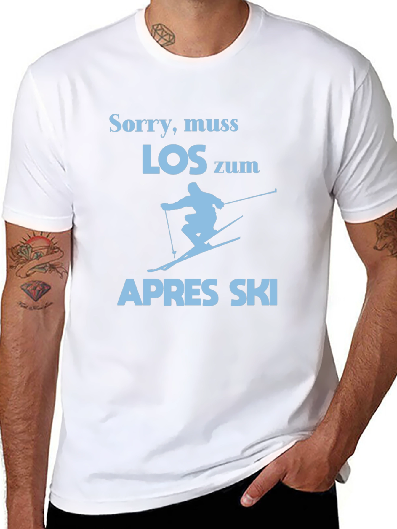 Sorry Muss Los Zum Apres Ski Graphic Tee