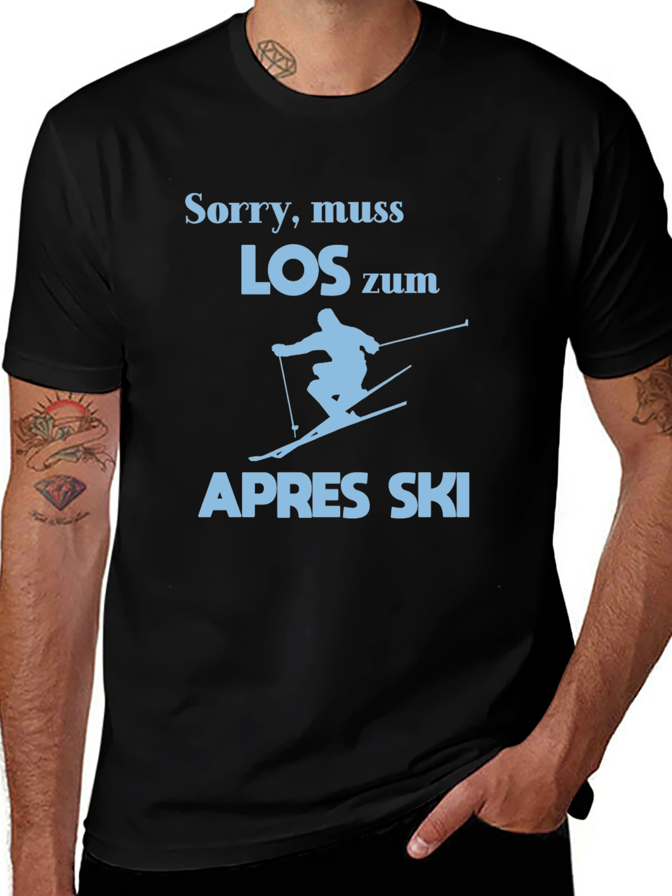 Sorry Muss Los Zum Apres Ski Graphic Tee