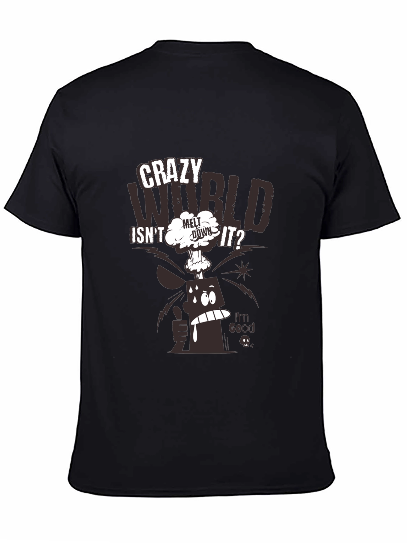 Crazy World Graphic Print T-Shirt