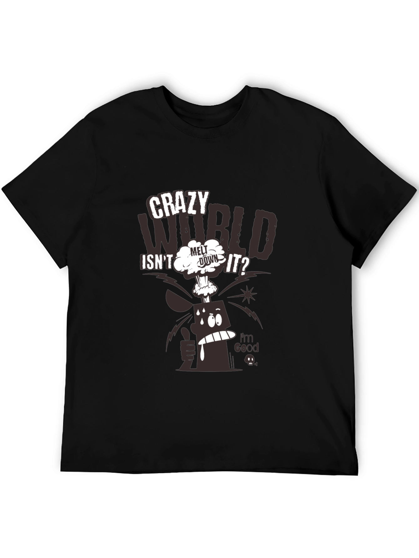 Crazy World Graphic Print T-Shirt