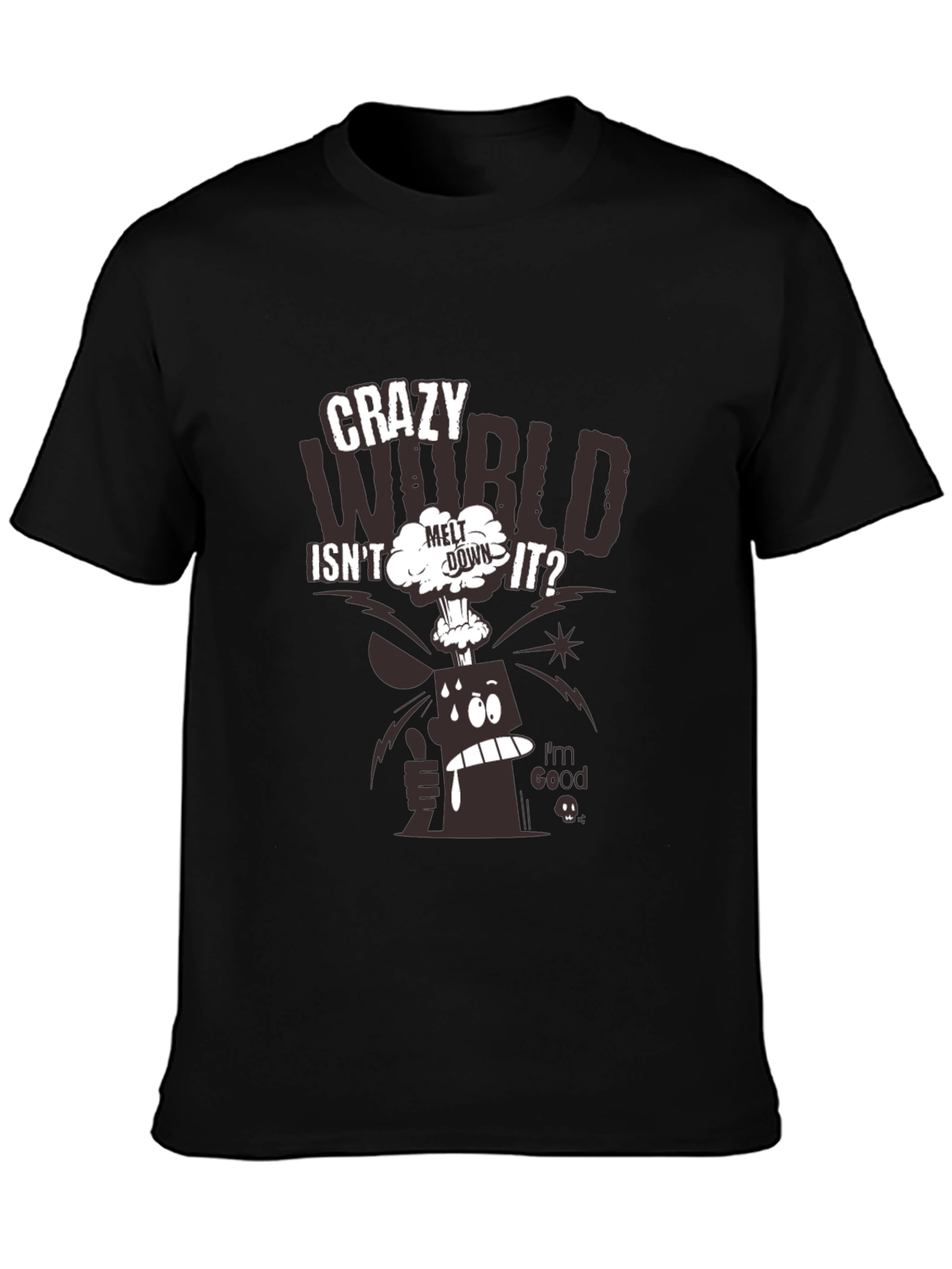 Crazy World Graphic Print T-Shirt