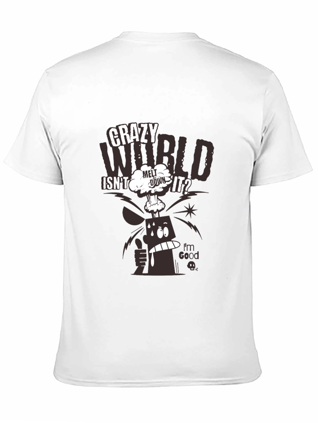 Crazy World Graphic Print T-Shirt