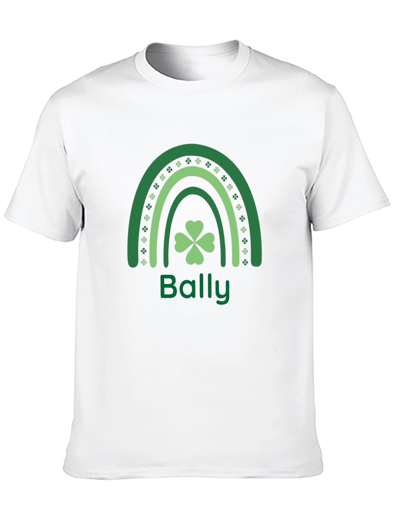Bally St. Patricks Day Rainbow Clover T-Shirt