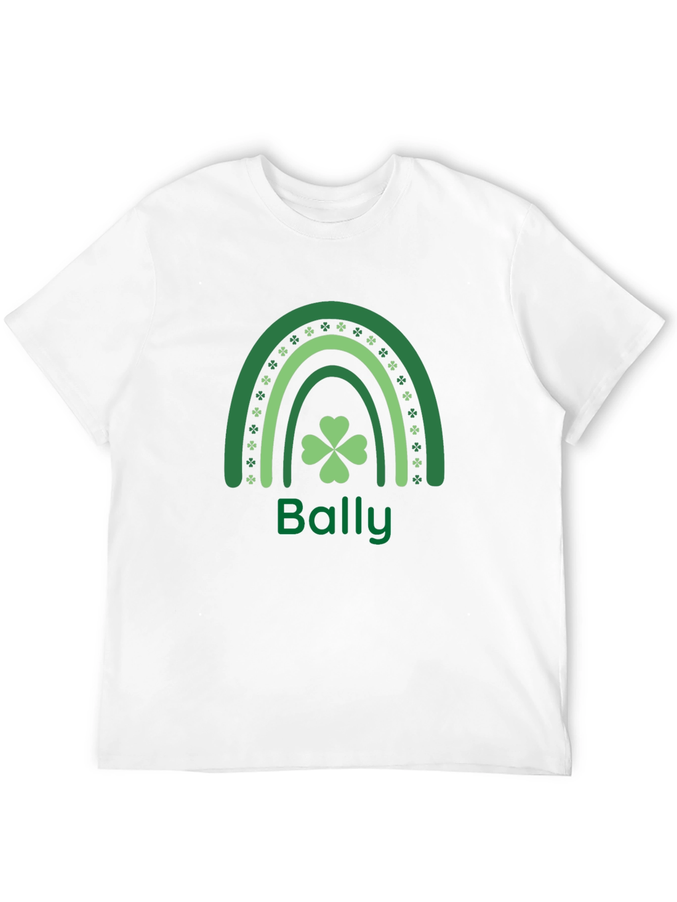 Bally St. Patricks Day Rainbow Clover T-Shirt