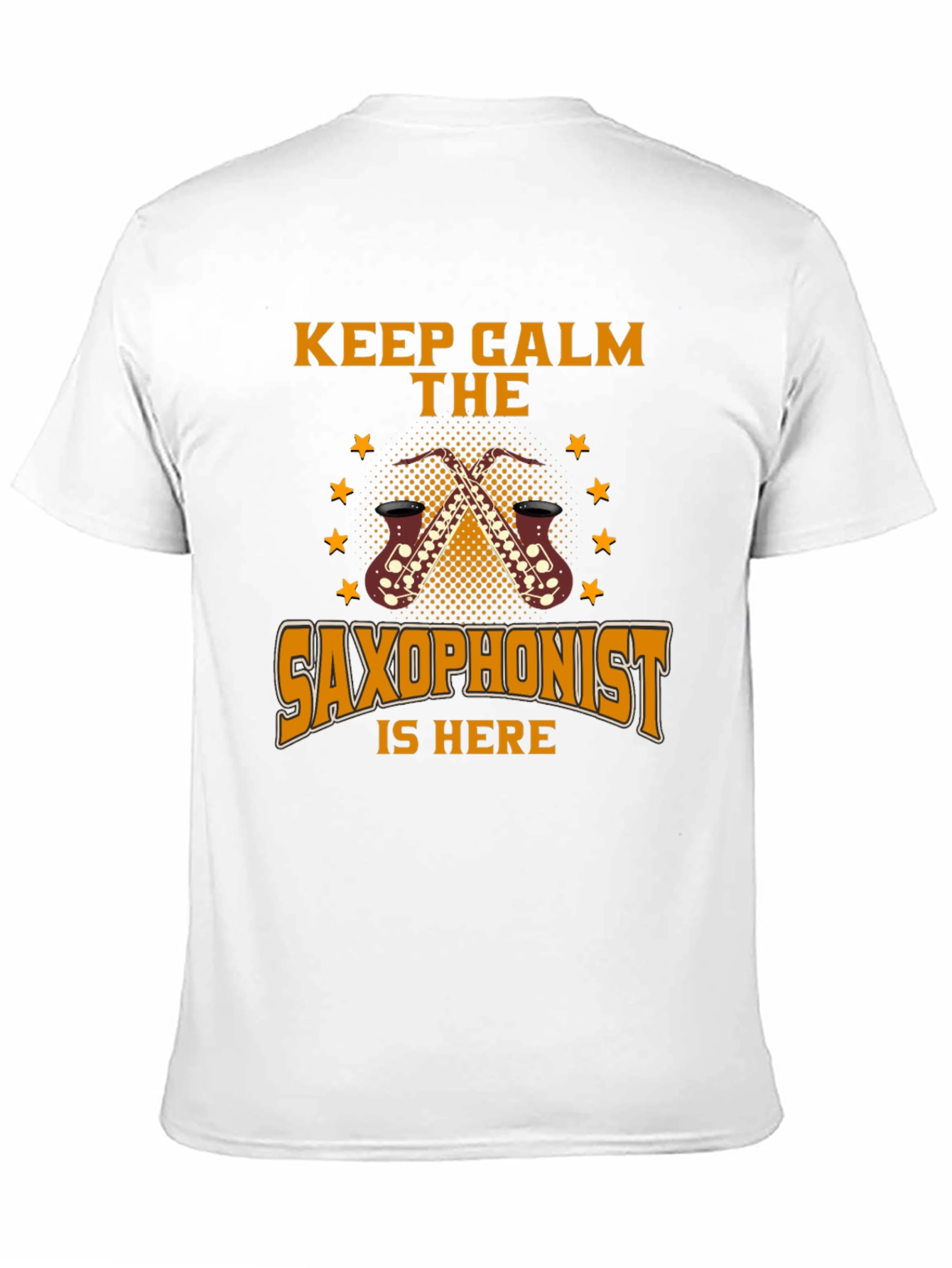 Keep Calm Saxophonist T-Shirt - Black