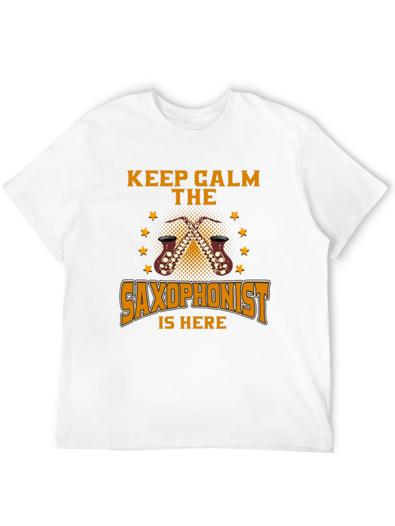 Keep Calm Saxophonist T-Shirt - Black