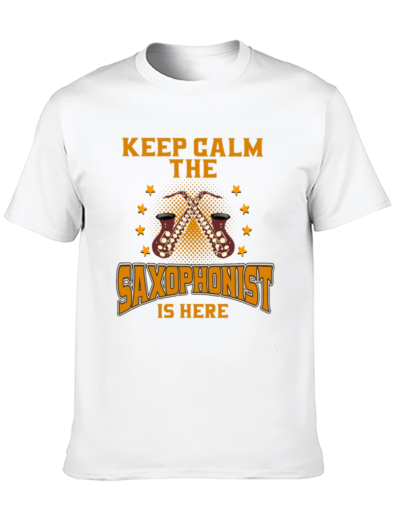 Keep Calm Saxophonist T-Shirt - Black