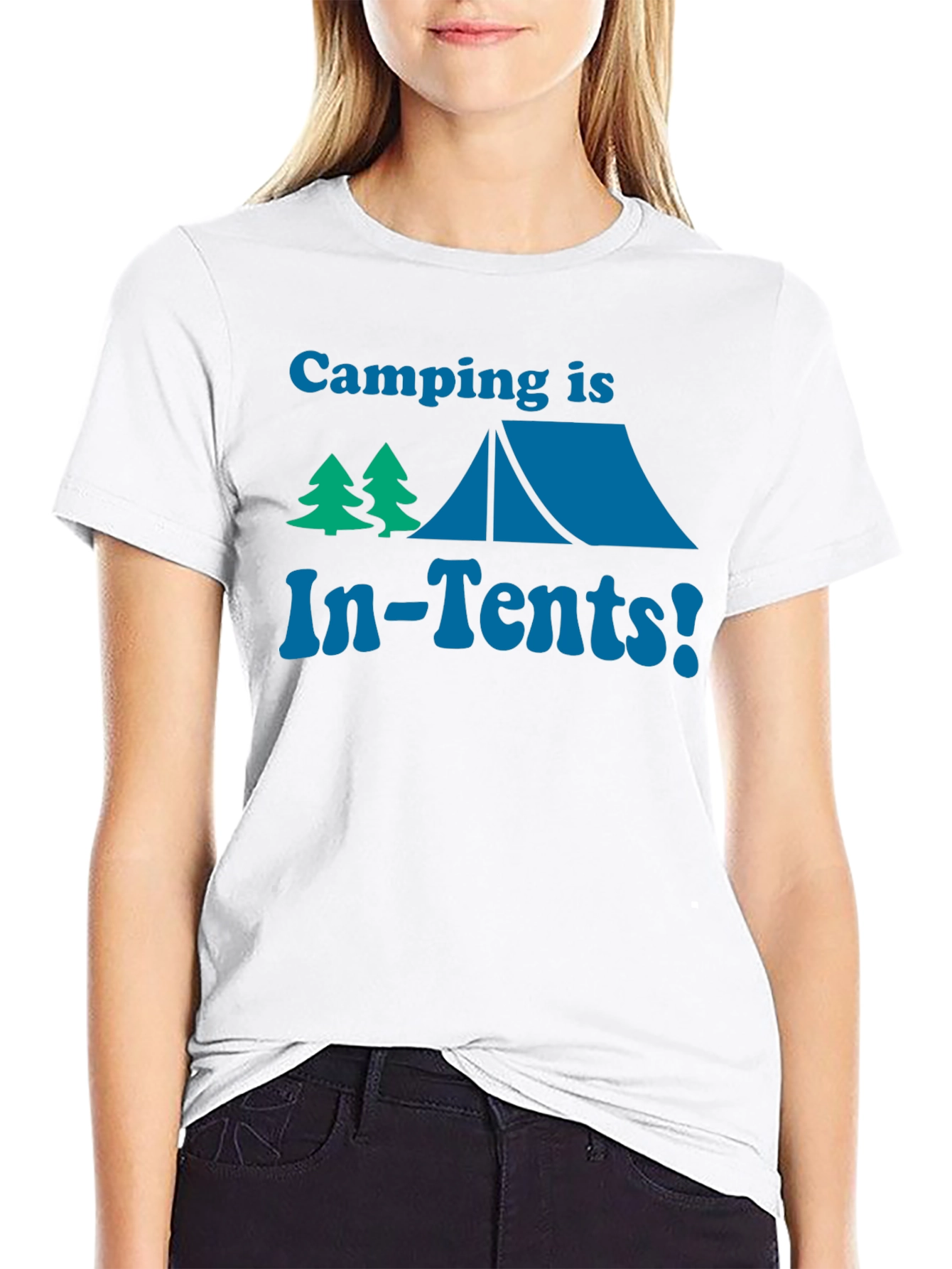 Camping Is In-Tents! Funny Graphic Tee